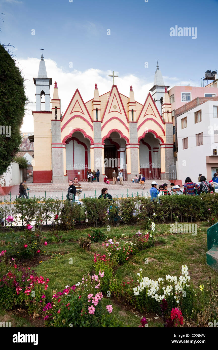 Iglesia de San Juan, Puno, Peru, Süd-Amerika (Kirche) Stockfoto