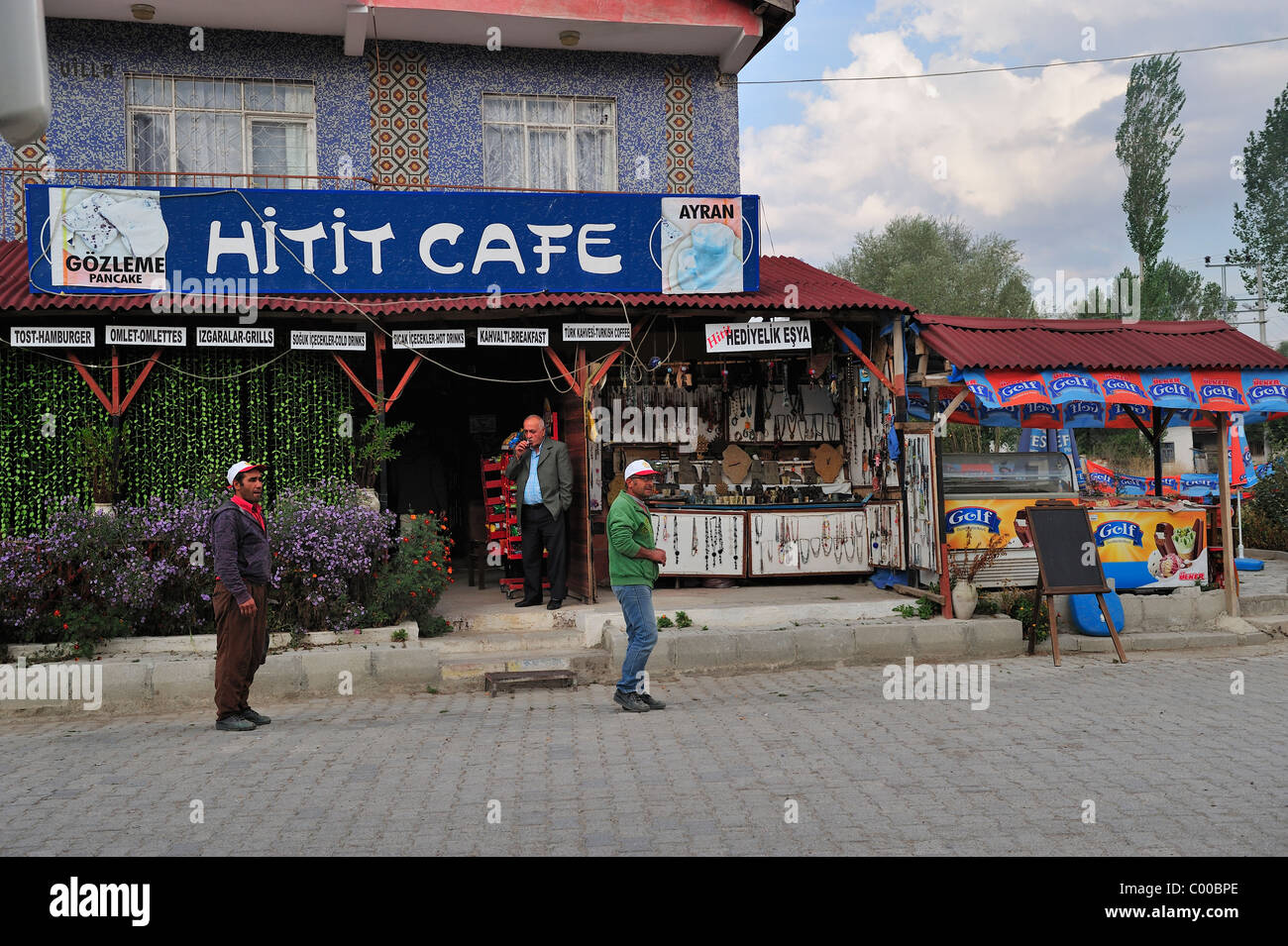 Straßenszene, Alacahöyük, Türkei 101002 38561 Stockfoto