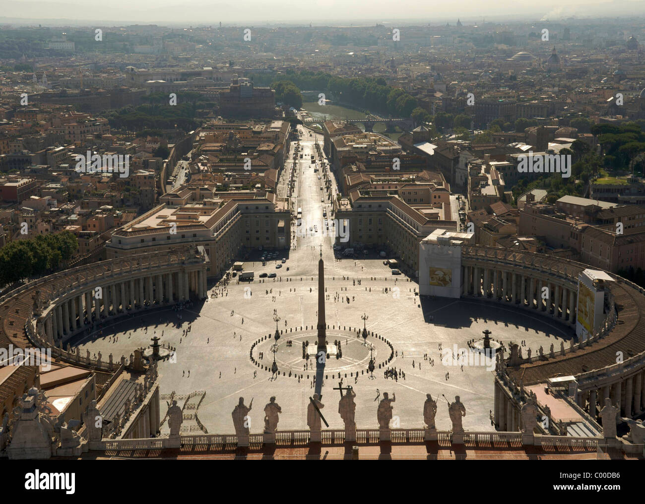 über Sankt Peter Platz, Vatikanstadt, Italien Stockfoto