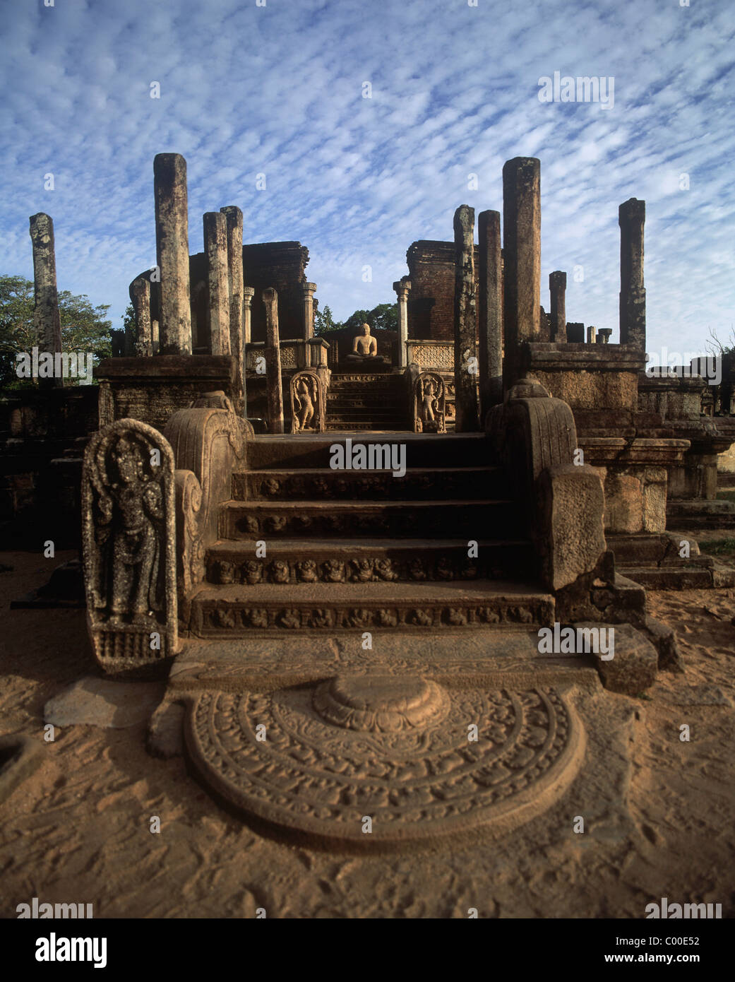 Eingang zum Relikt Haus genannt vatadage Stockfoto