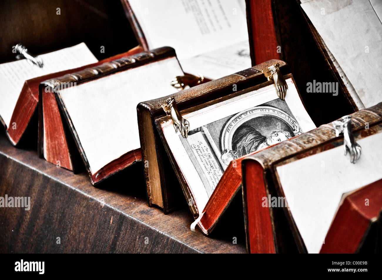 Antikes Buch Shop, Paris, Frankreich Stockfoto