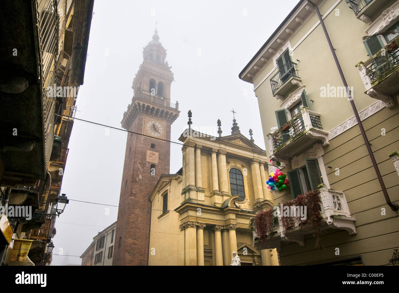 Sankt Stefano Glockenturm, Casale Monferrato, Provinz Alessandria, Italien Stockfoto