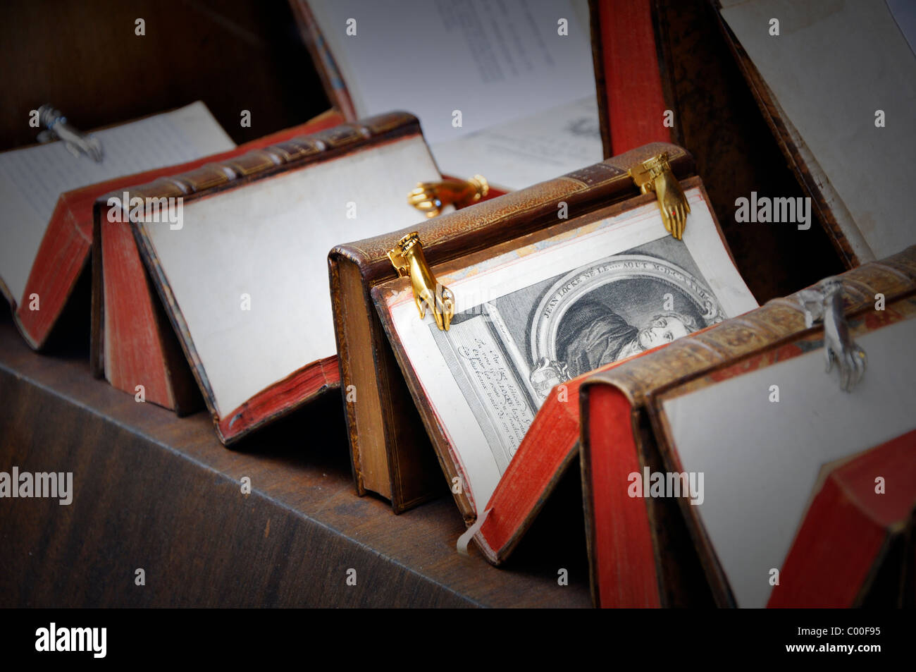 Antikes Buch Shop, Paris, Frankreich Stockfoto