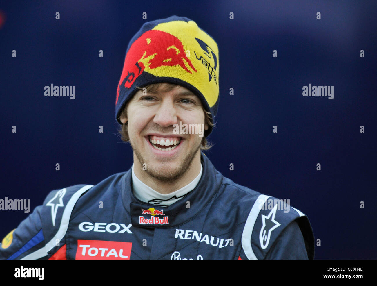 Porträt des deutschen Formel1-Fahrer Sebastian Vettel, Red Bull Racing Stockfoto
