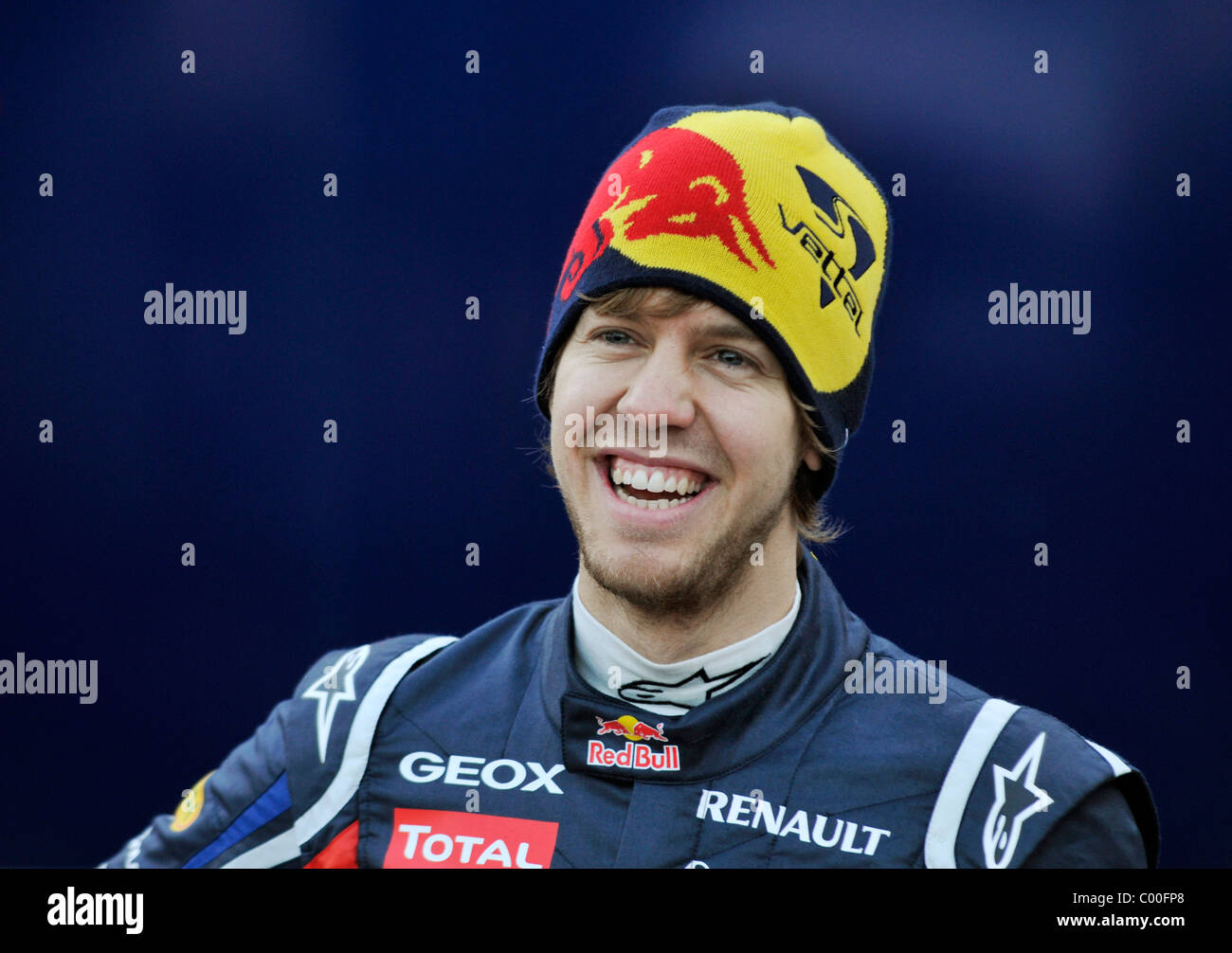 Porträt des deutschen Formel1-Fahrer Sebastian Vettel, Red Bull Racing Stockfoto