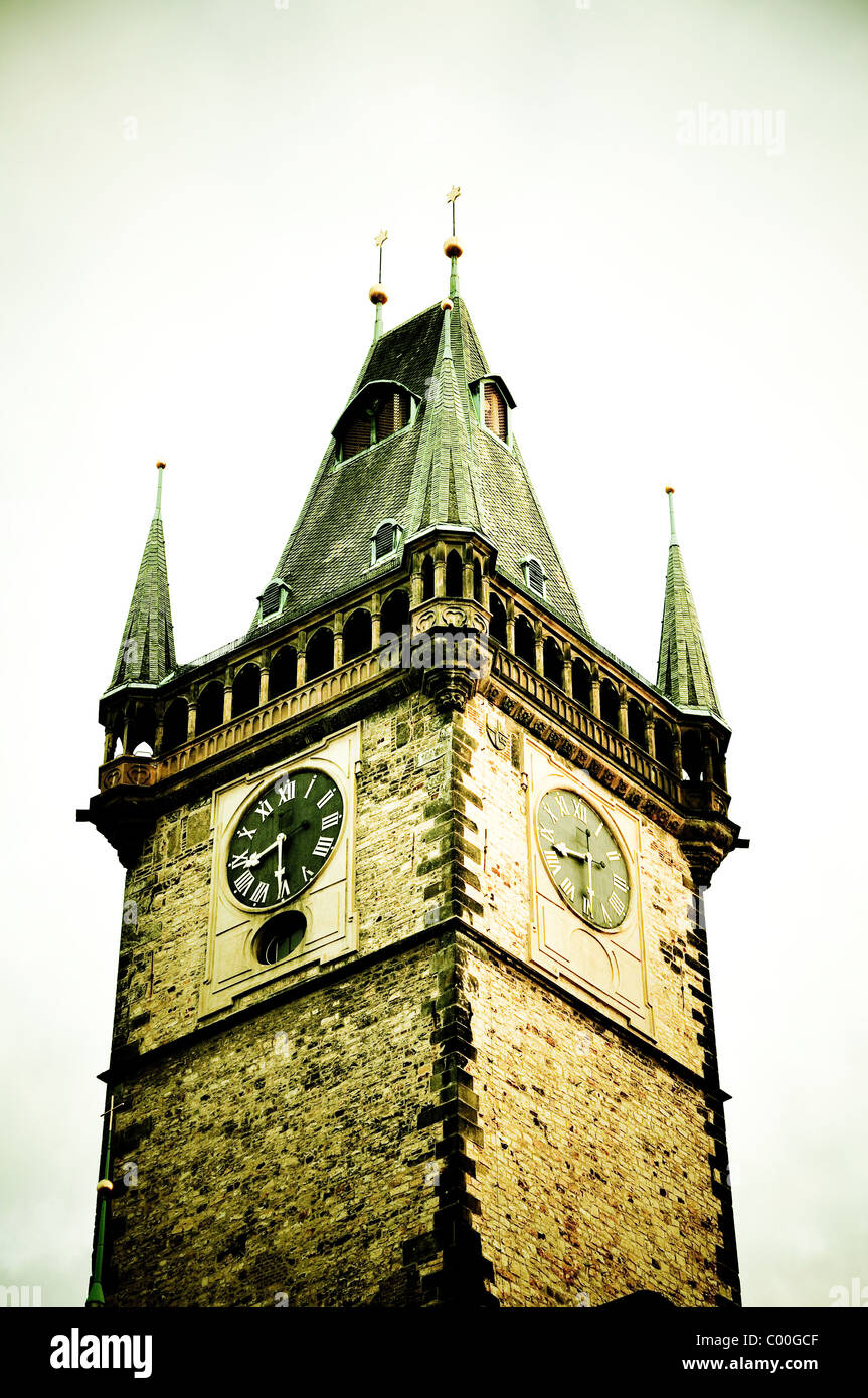 Turm in Prag, Tschechische Republik Stockfoto