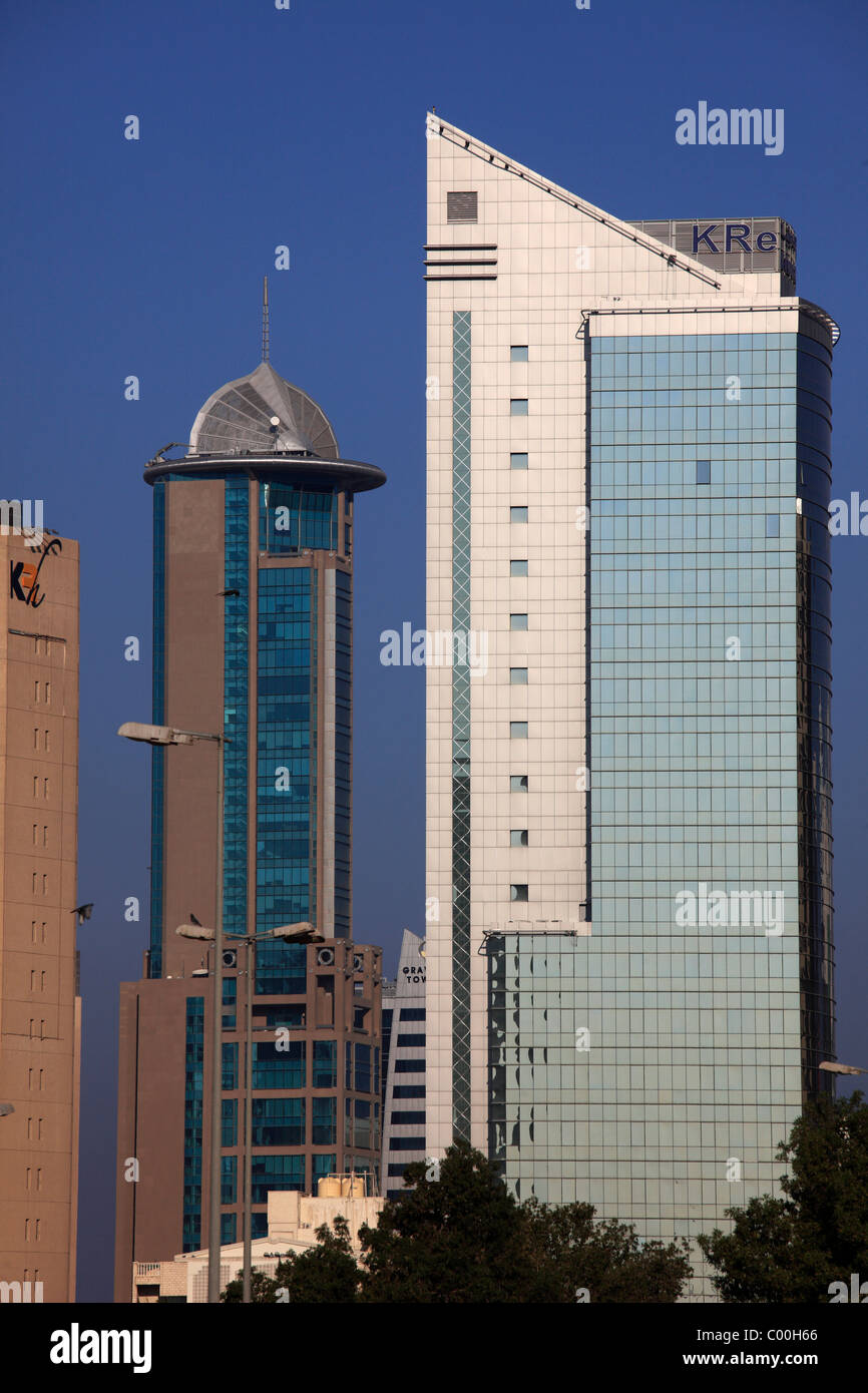 Kuwait, Kuwait-Stadt, Wolkenkratzer, Stockfoto