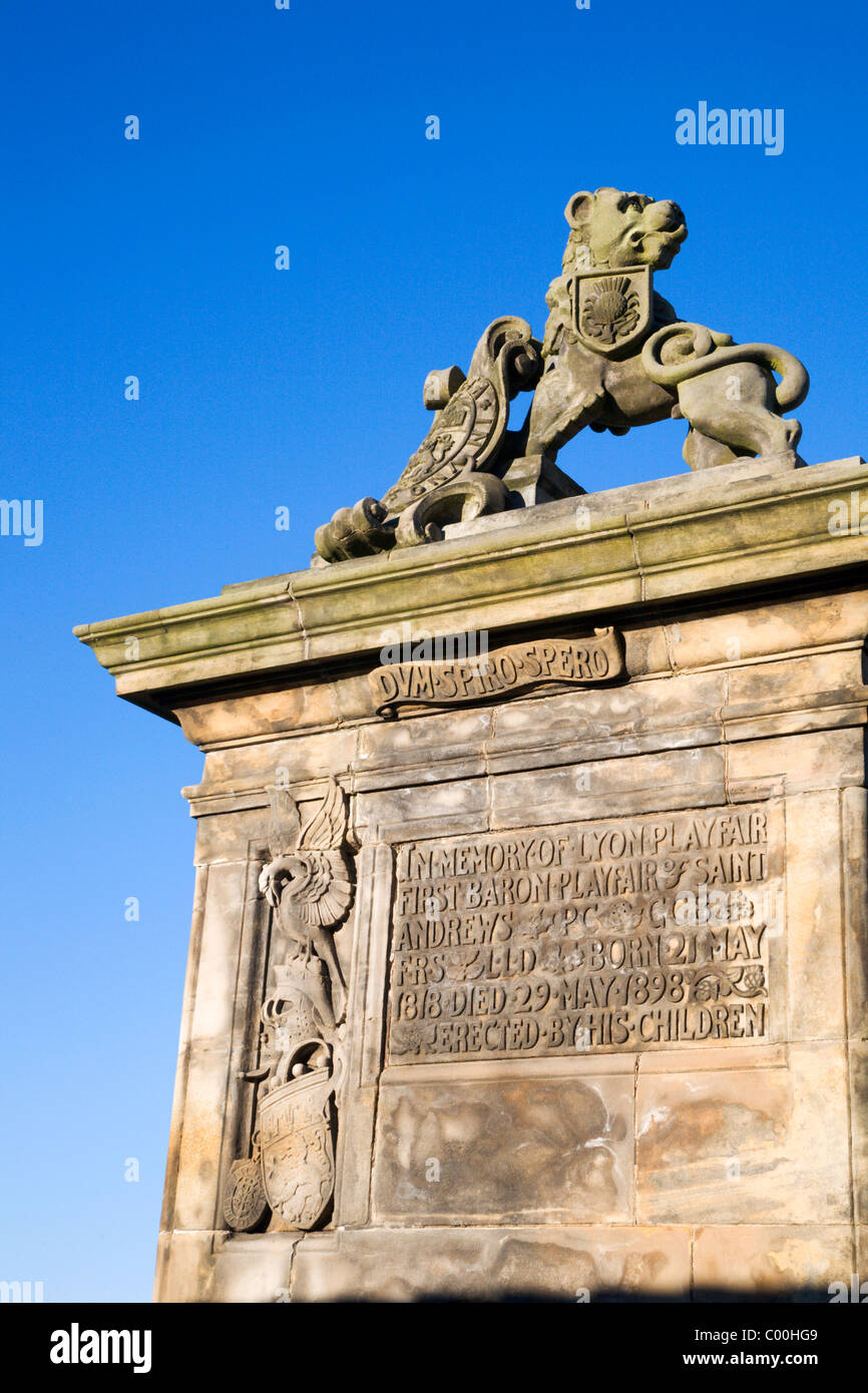 Lyon Playfair Memorial in der Nähe der alten Kurs St Andrews Fife Schottland Stockfoto