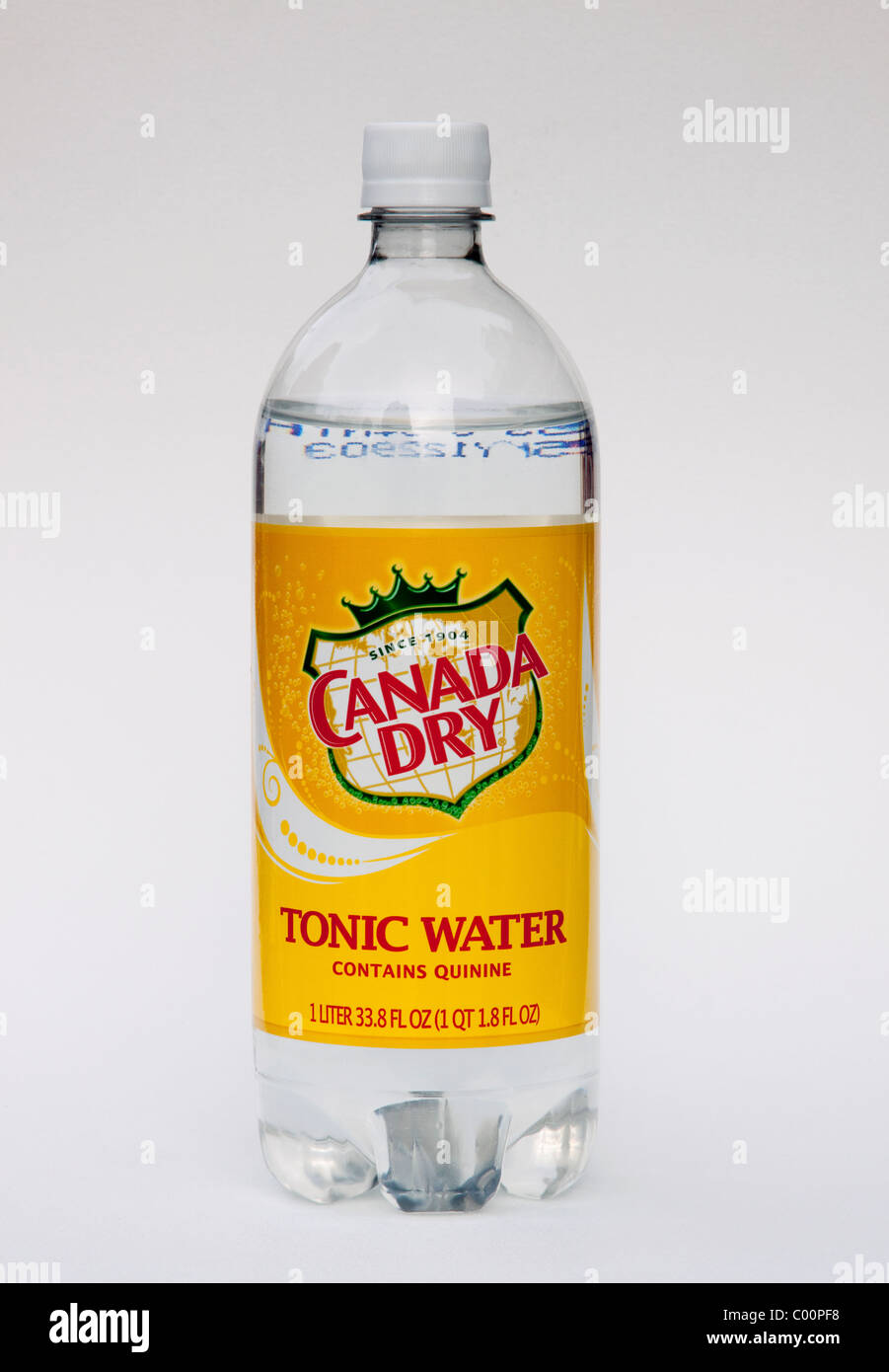 Tonic Water Flasche von Canada Dry. Stockfoto