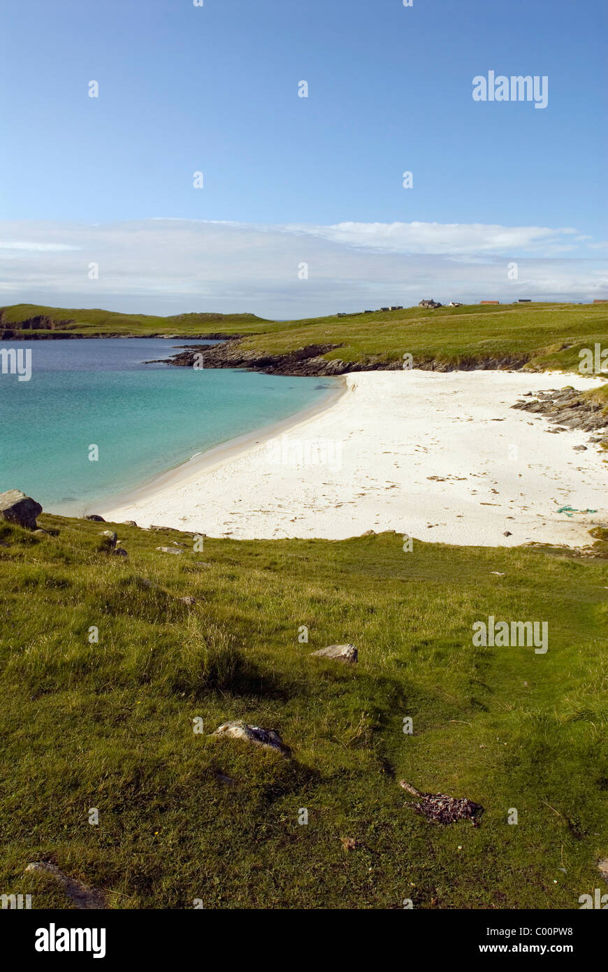 Blick auf Strand Stockfoto