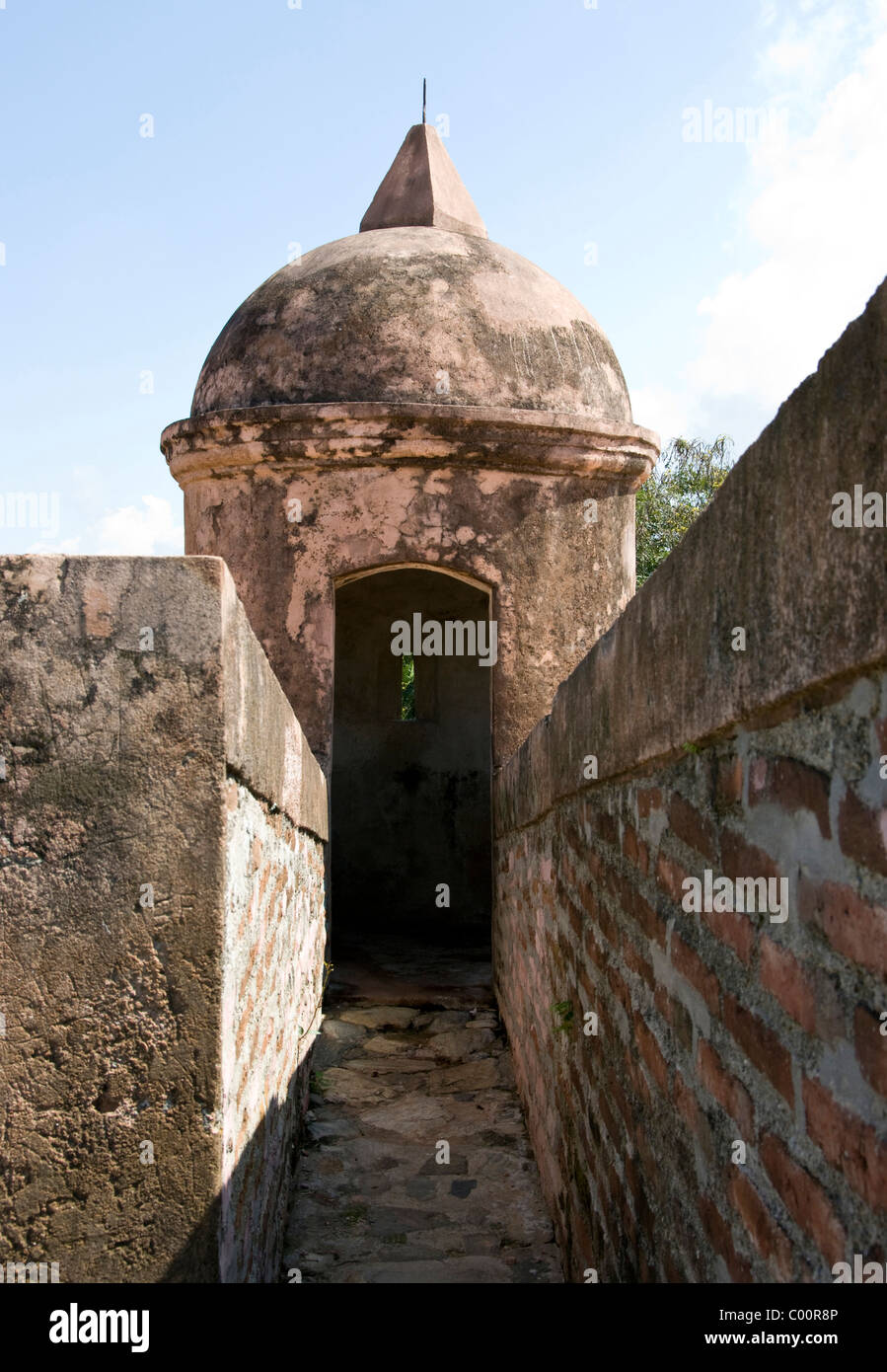 Honduras. Schloss von San Fernando de Omoa. Stockfoto