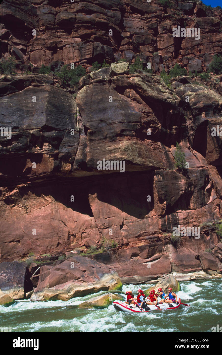Rafting auf dem Colorado River im Grand Canyon Stockfoto