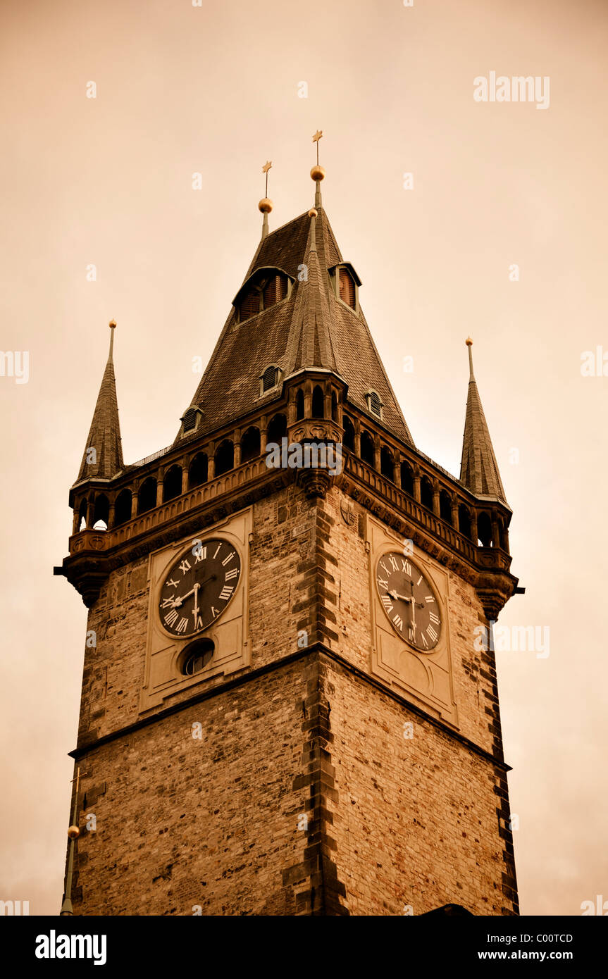Turm in Prag, Tschechische Republik Stockfoto