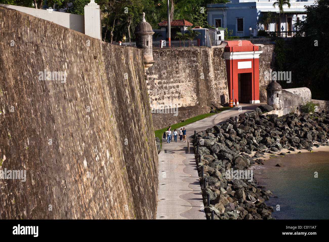 Puerta de San Juan entlang der Paseo De La Princesa Old San Juan