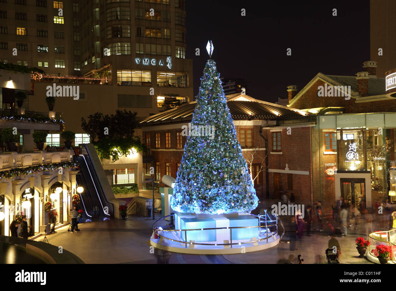 Weihnachtsbaum im 1881 Heritage in Hong Kong. Foto aufgenommen am 25. November 2010 Stockfoto