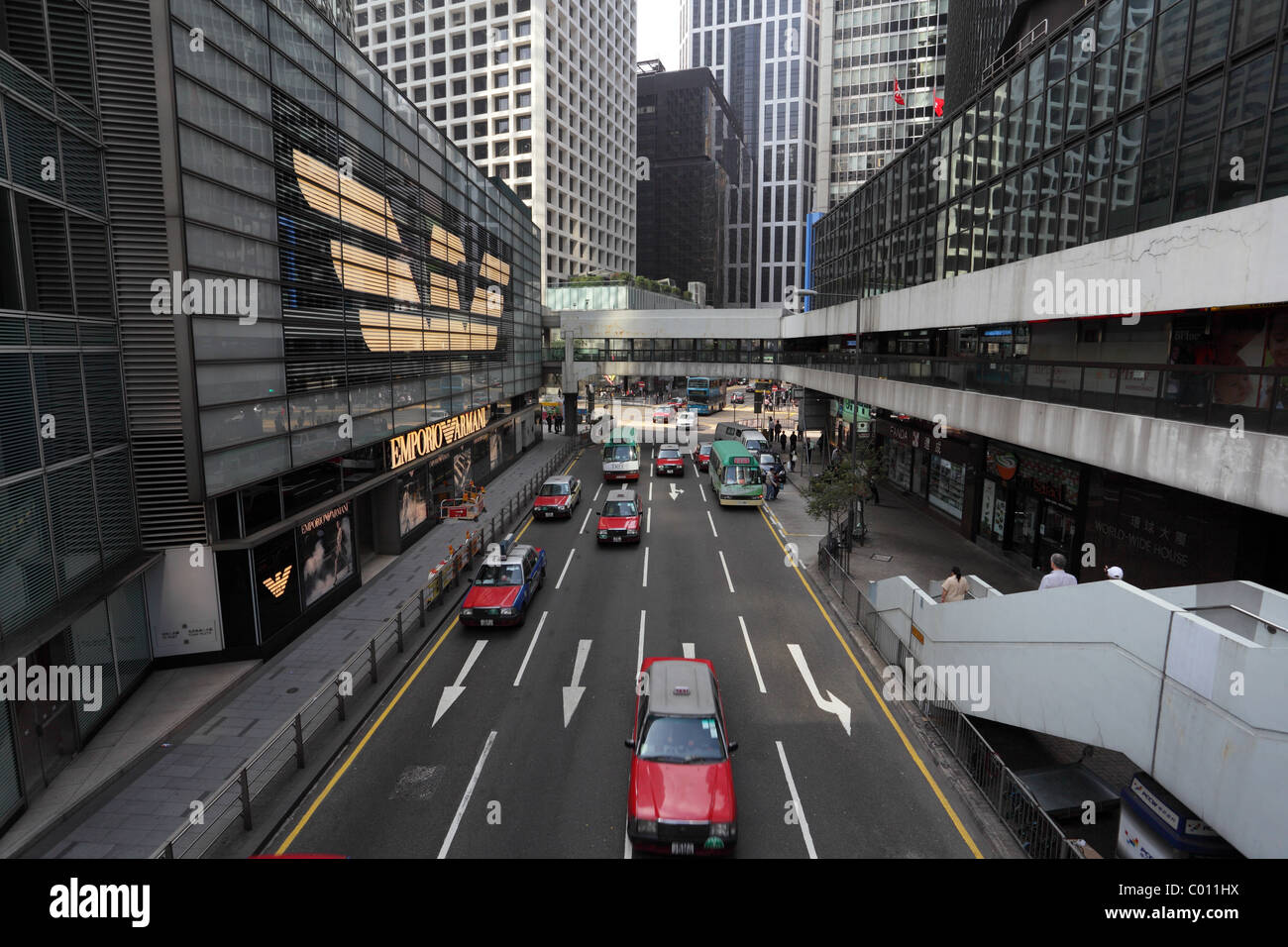 Innenstadt in Hong Kong. Foto aufgenommen am 26. November 2010 Stockfoto