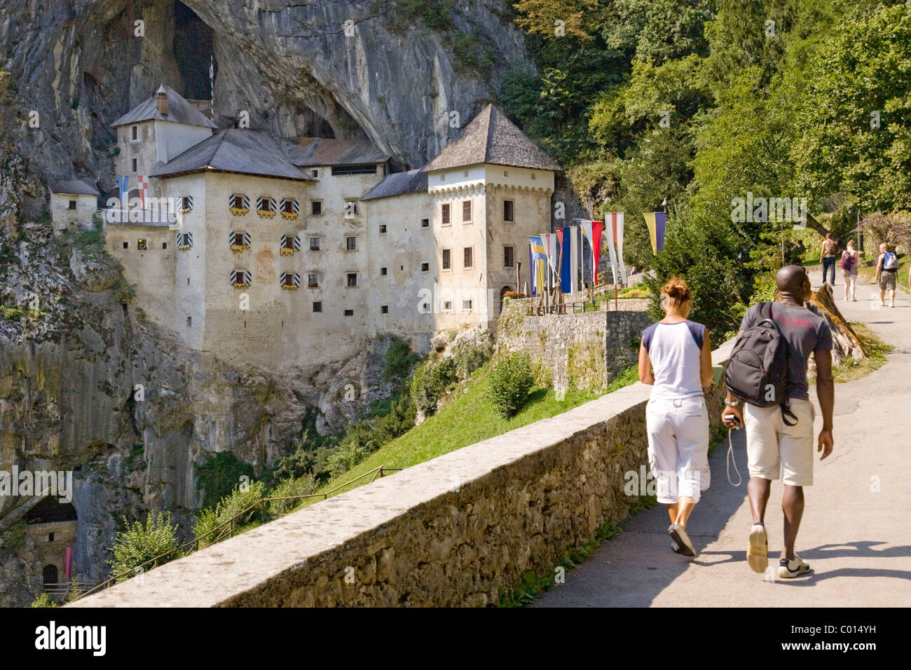 Burg Predjama, Slowenien, Europa Stockfoto