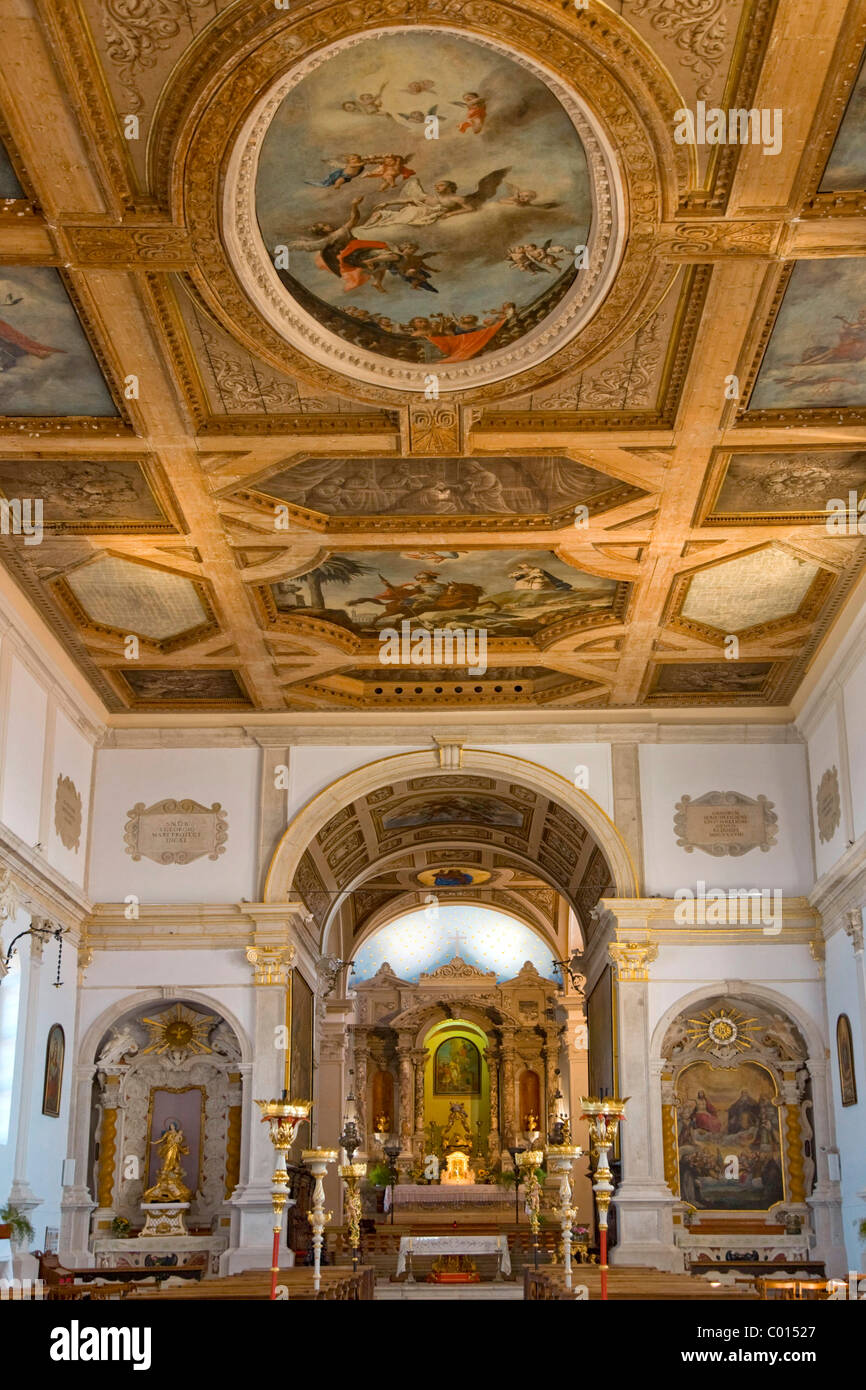 Altstadt, St. Georg Kirchenraum, Piran, Slowenien, Europa Stockfoto