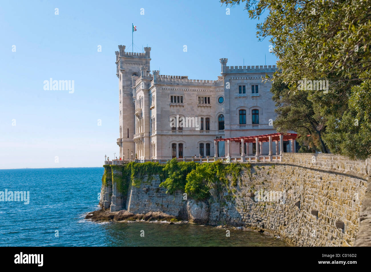 Schloss Miramare Triest, Italien, Europa Stockfoto