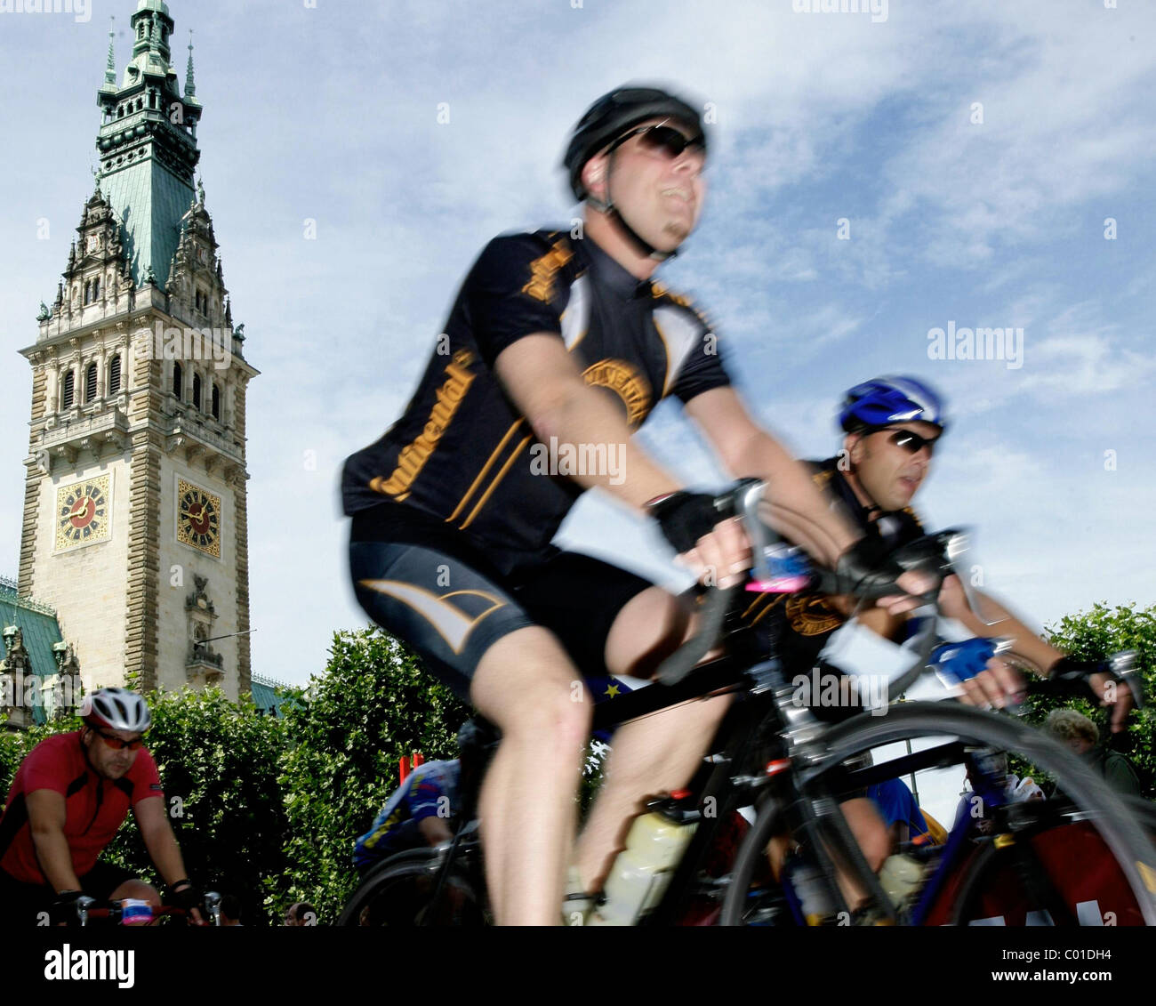 Atmosphäre der Vattenfall Cyclassics Hamburg, Deutschland - 19.08.07 Stockfoto