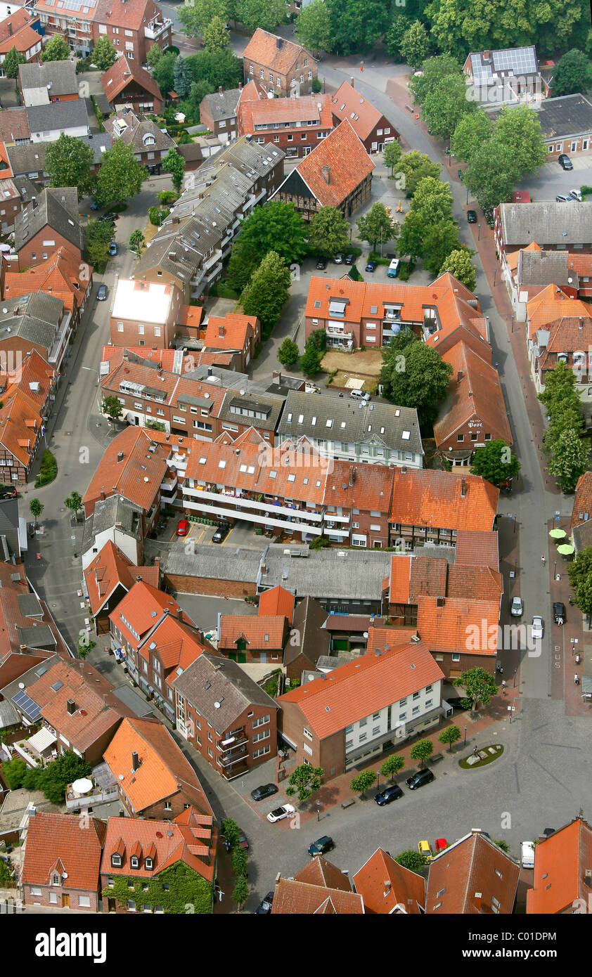 Luftaufnahme, Drensteinfurt, Münsterland, Nordrhein-Westfalen, Deutschland, Europa Stockfoto