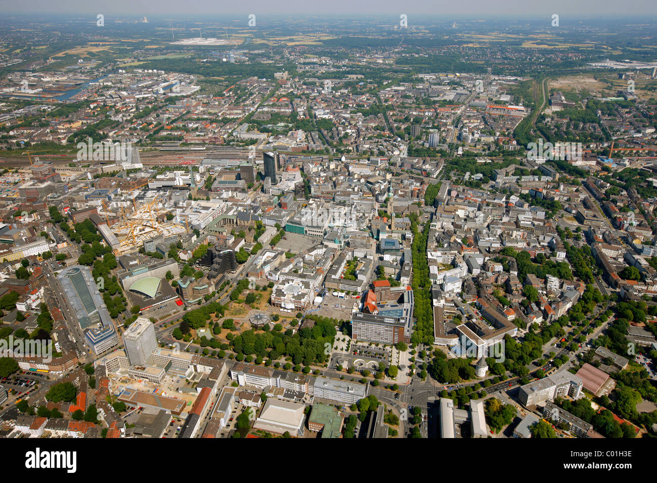 Luftaufnahme, Dortmund, Ruhrgebiet, Nordrhein-Westfalen, Deutschland, Europa Stockfoto