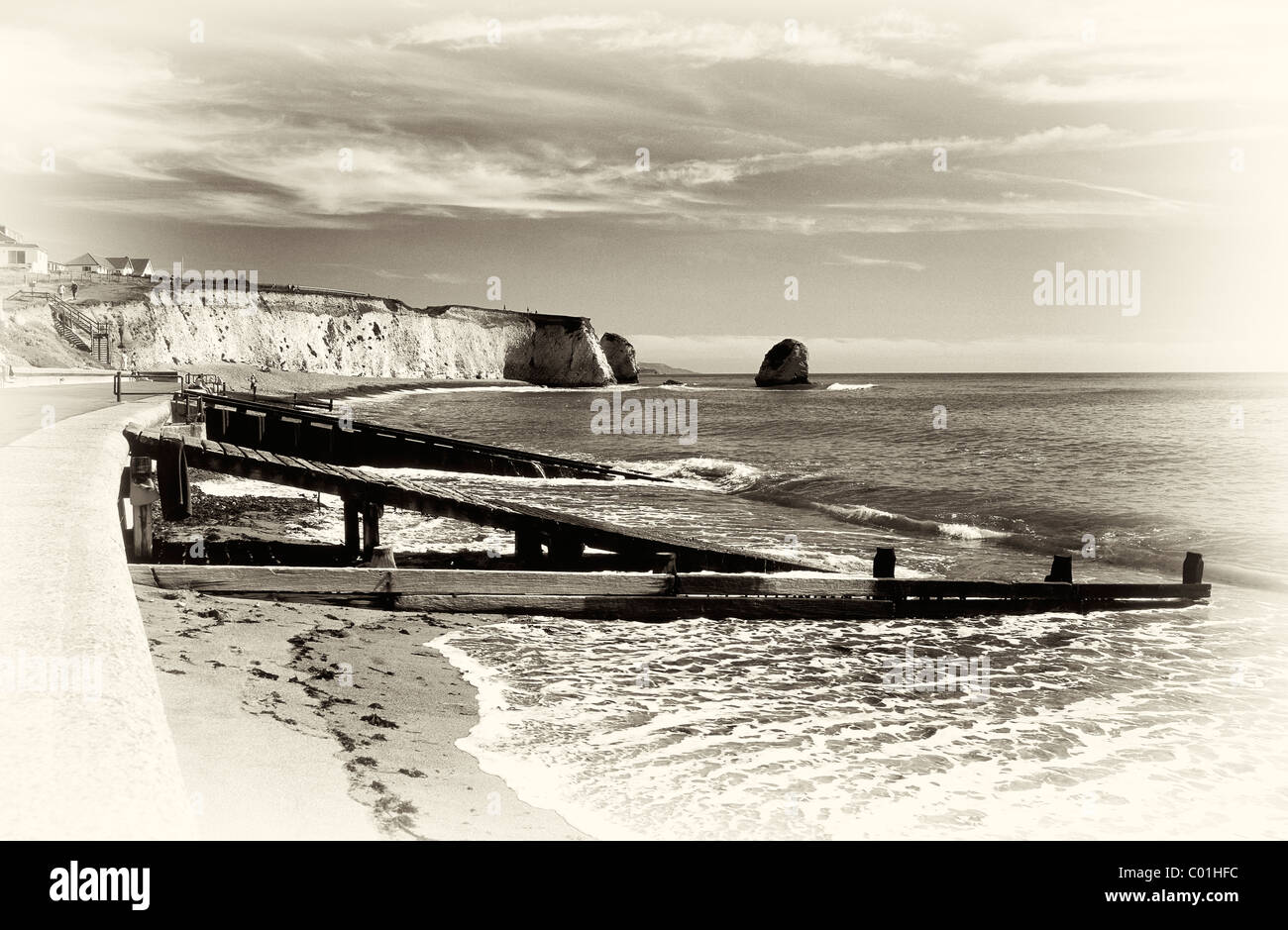 Süßwasser Bucht Insel des weißen Hampshire UK Stockfoto