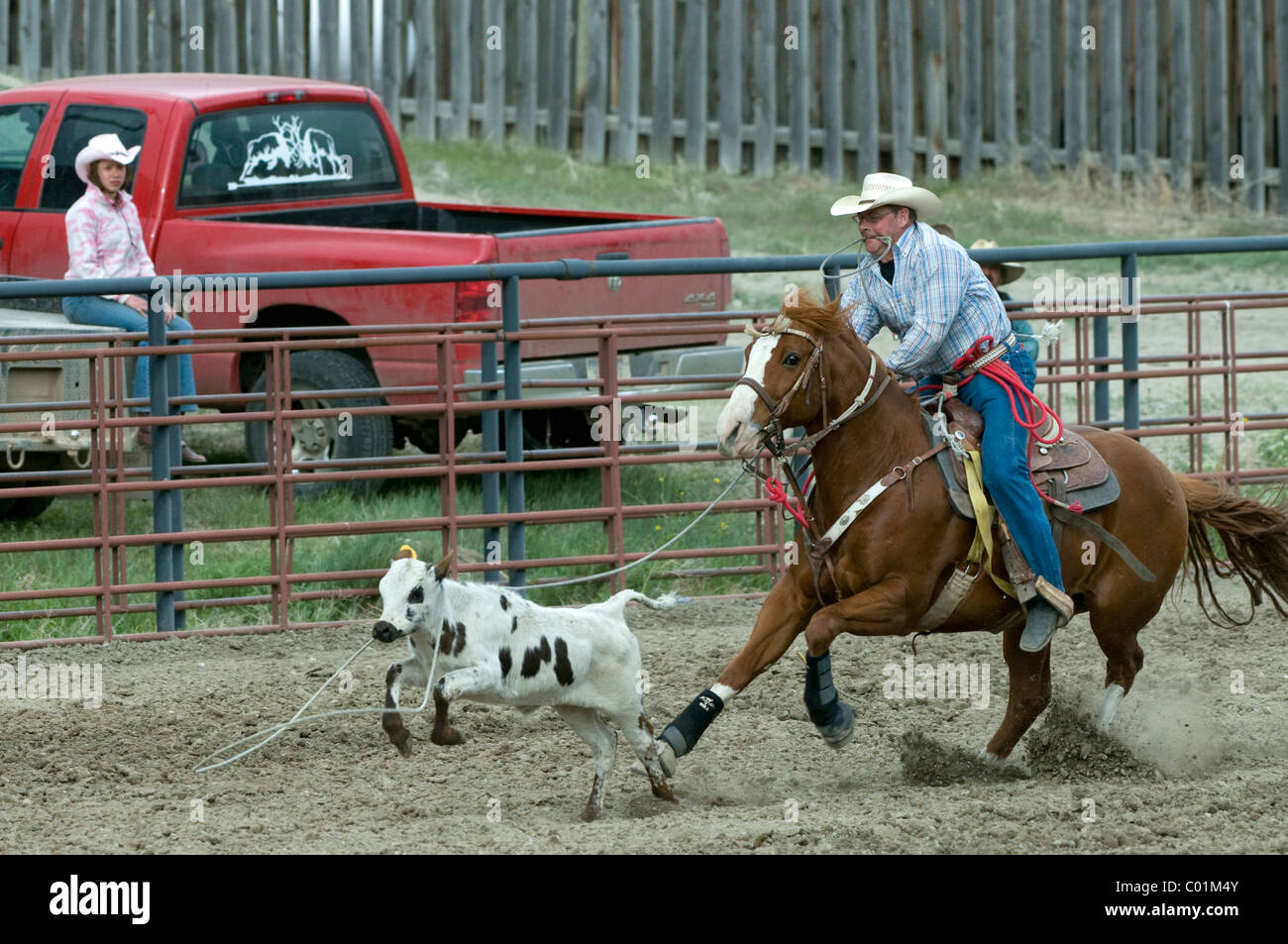 Rodeo, Gardiner, Montana, USA, Nordamerika Stockfotografie Alamy