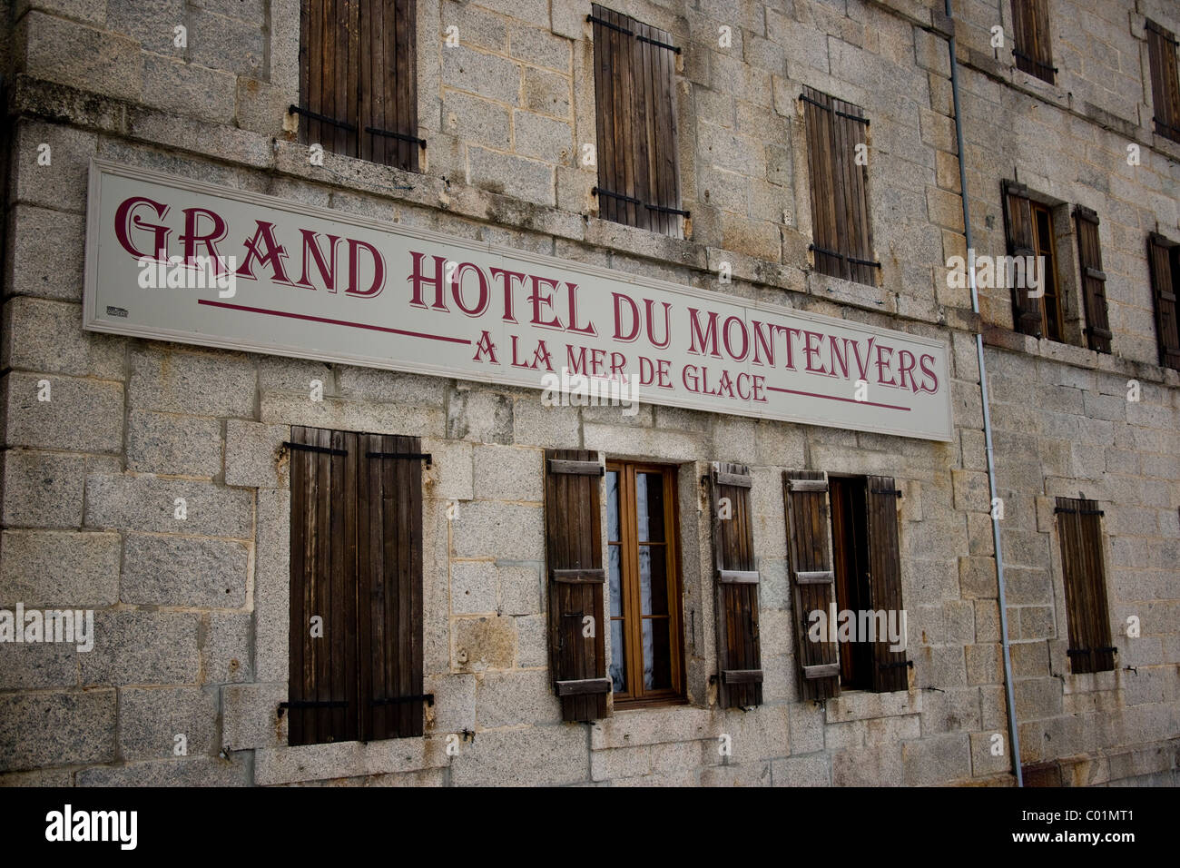 Grand Hotel du Montenvers in Mer de Glace, Haute-Savoie Region Rhône-Alpes, Frankreich, Europa Stockfoto