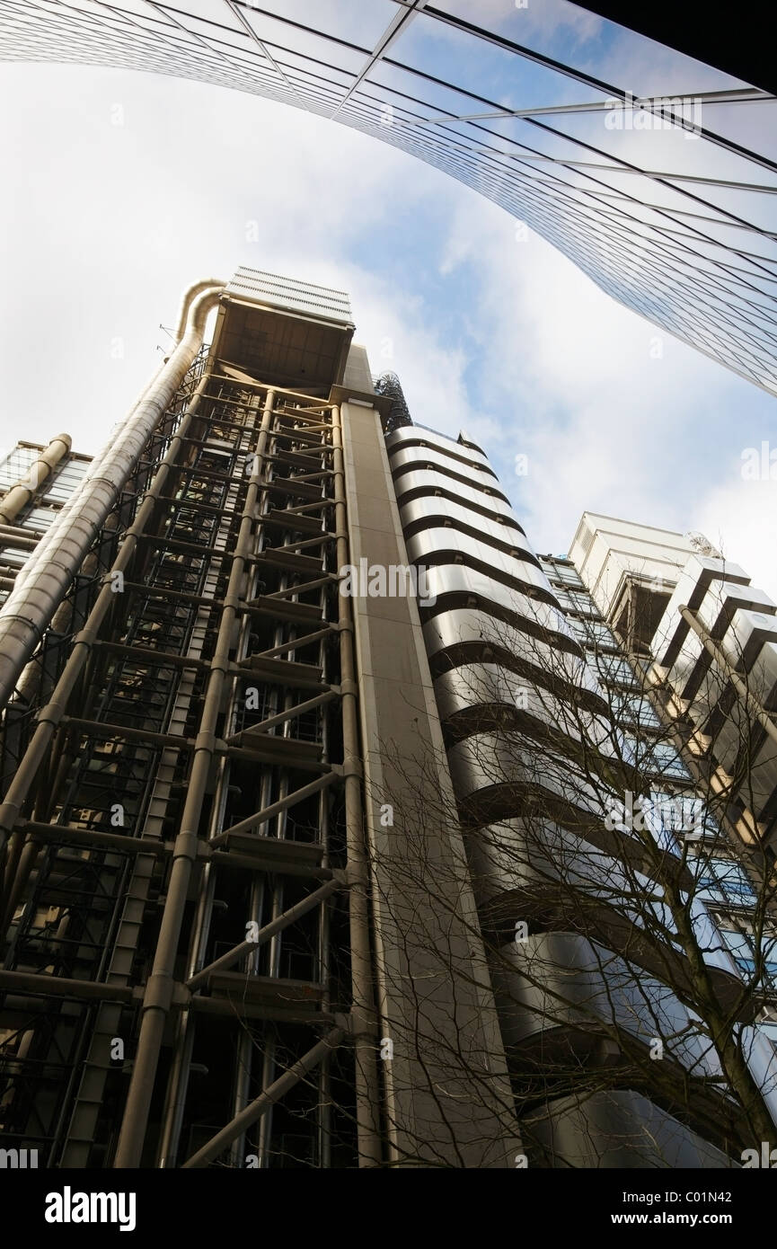 Lloyd's Building und Willis Building, City of London. Stockfoto
