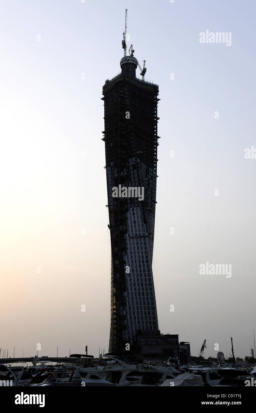 Infinity Tower in Dubai Marina, Dubai, Vereinigte Arabische Emirate, Naher Osten Stockfoto