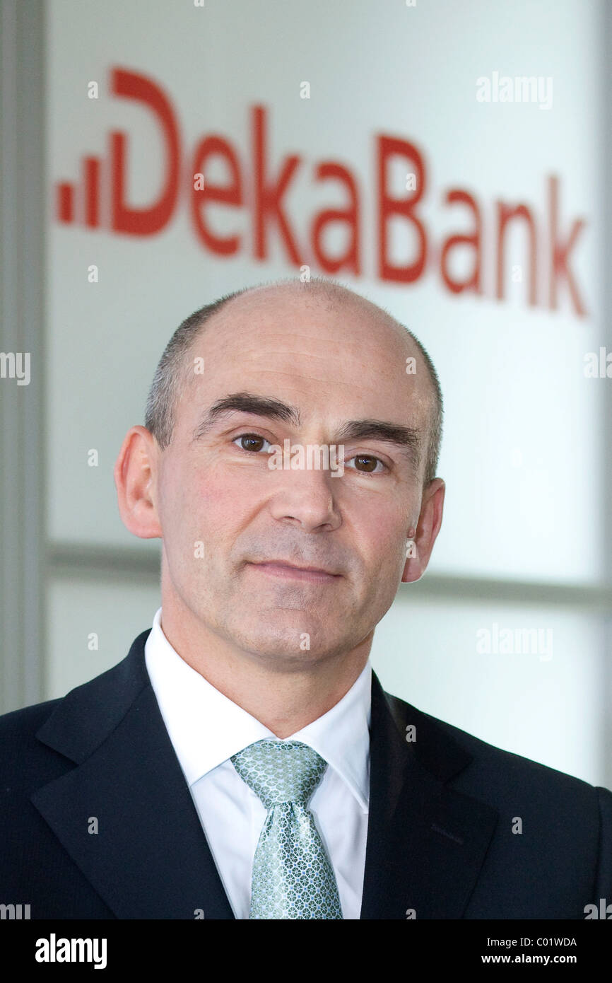 Franz Waas, CEO der Deka Bank am 24.03.2010 in Frankfurt Am Main, Hessen, Deutschland, Europa Stockfoto