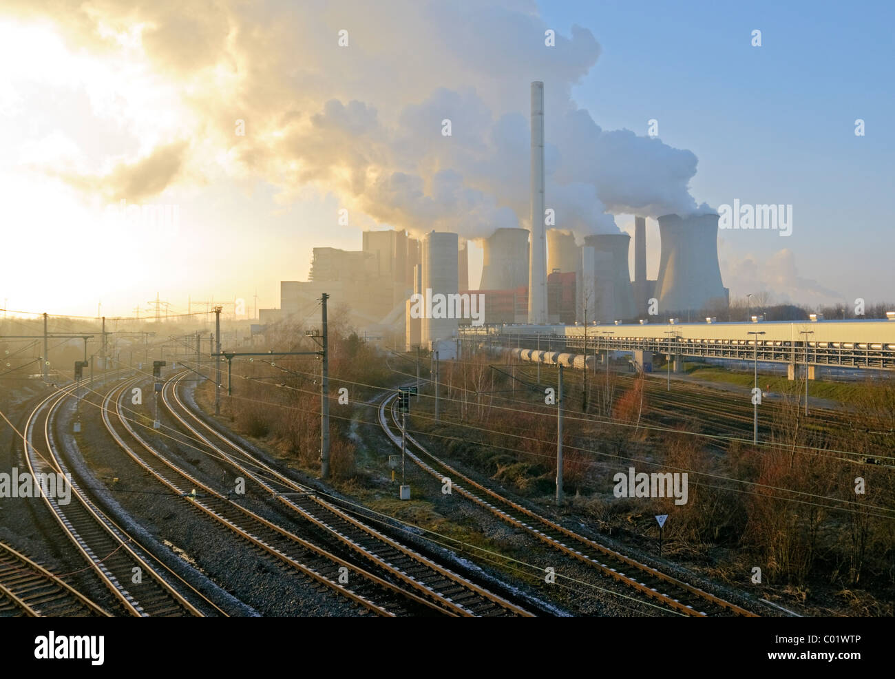 Kraftwerk Neurath, Grevenbroich bei Köln, Stockfoto