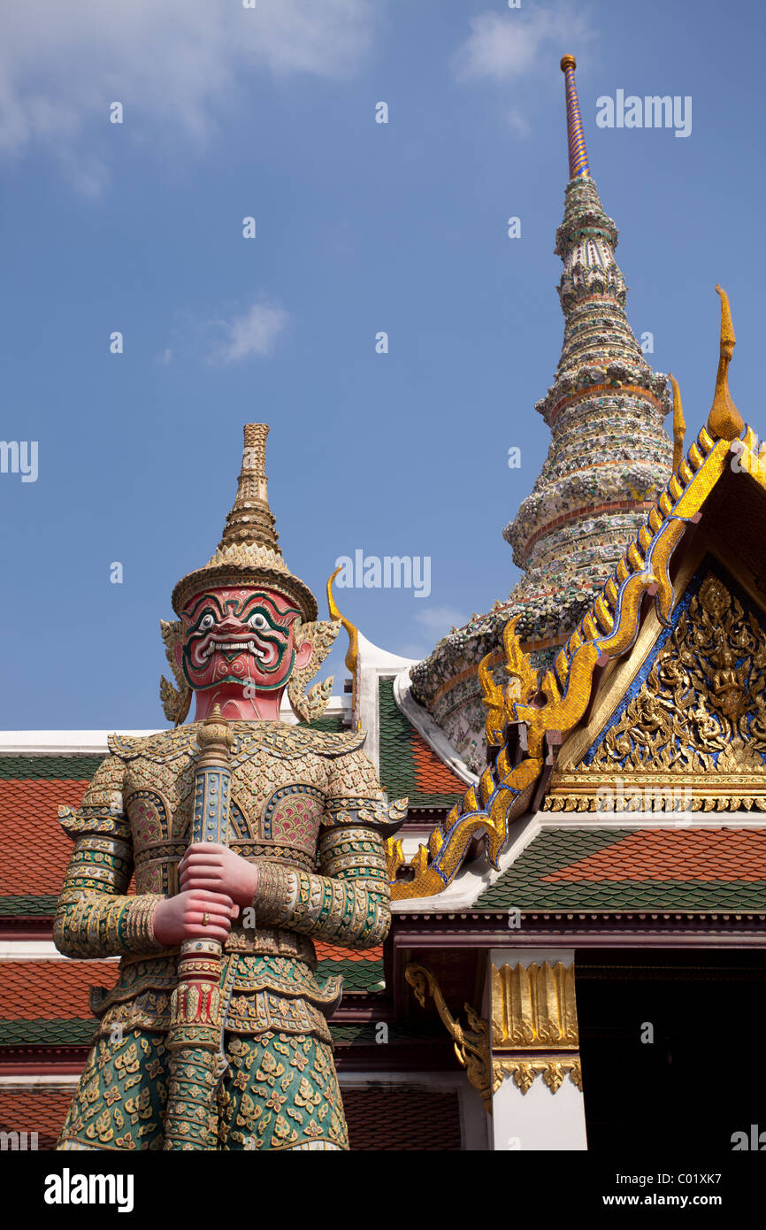 Wächter-Statuen in Bangkok. Stockfoto