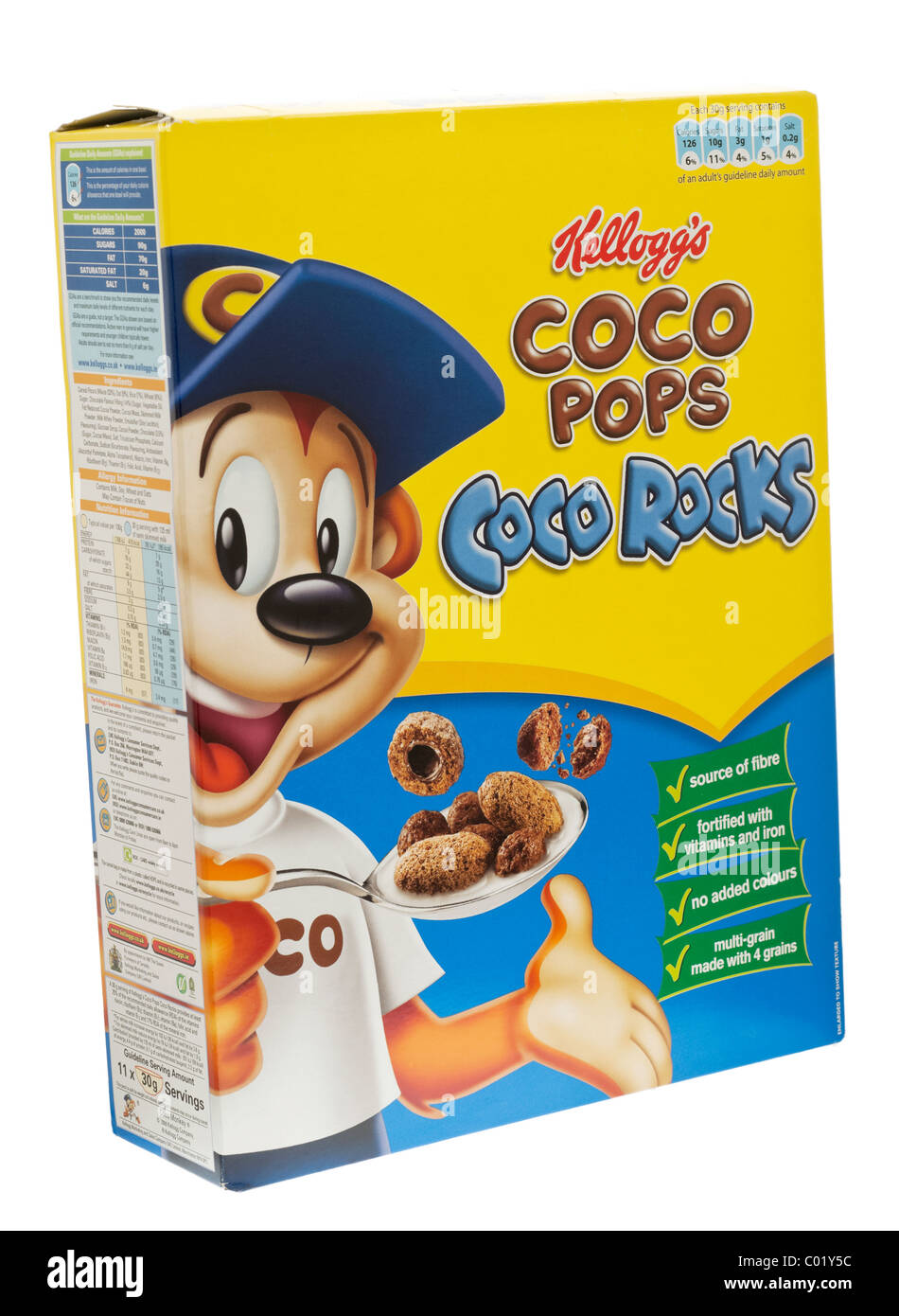 Coco Pops Coco Felsen Getreide Stockfoto