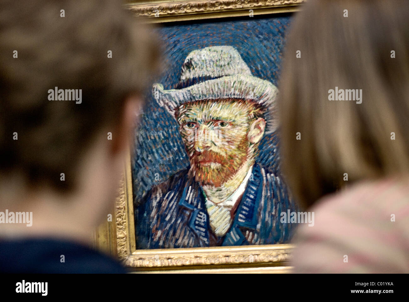 Van Gogh Selbstportrait, 1887-1888, Van Gogh Museum, Amsterdam, Niederlande, Europa Stockfoto