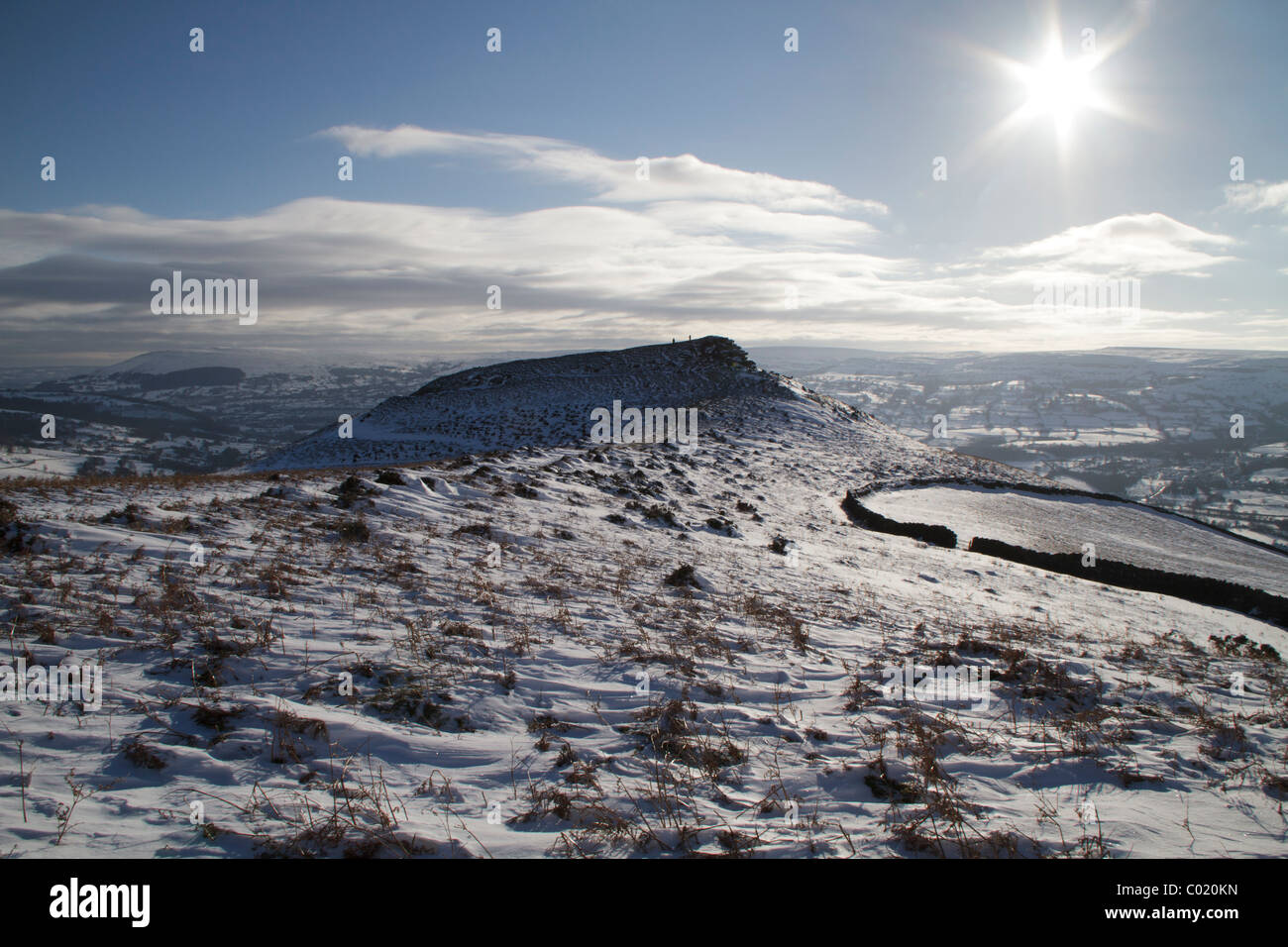 Tafelberg in der Nähe von Crickhowell. Stockfoto