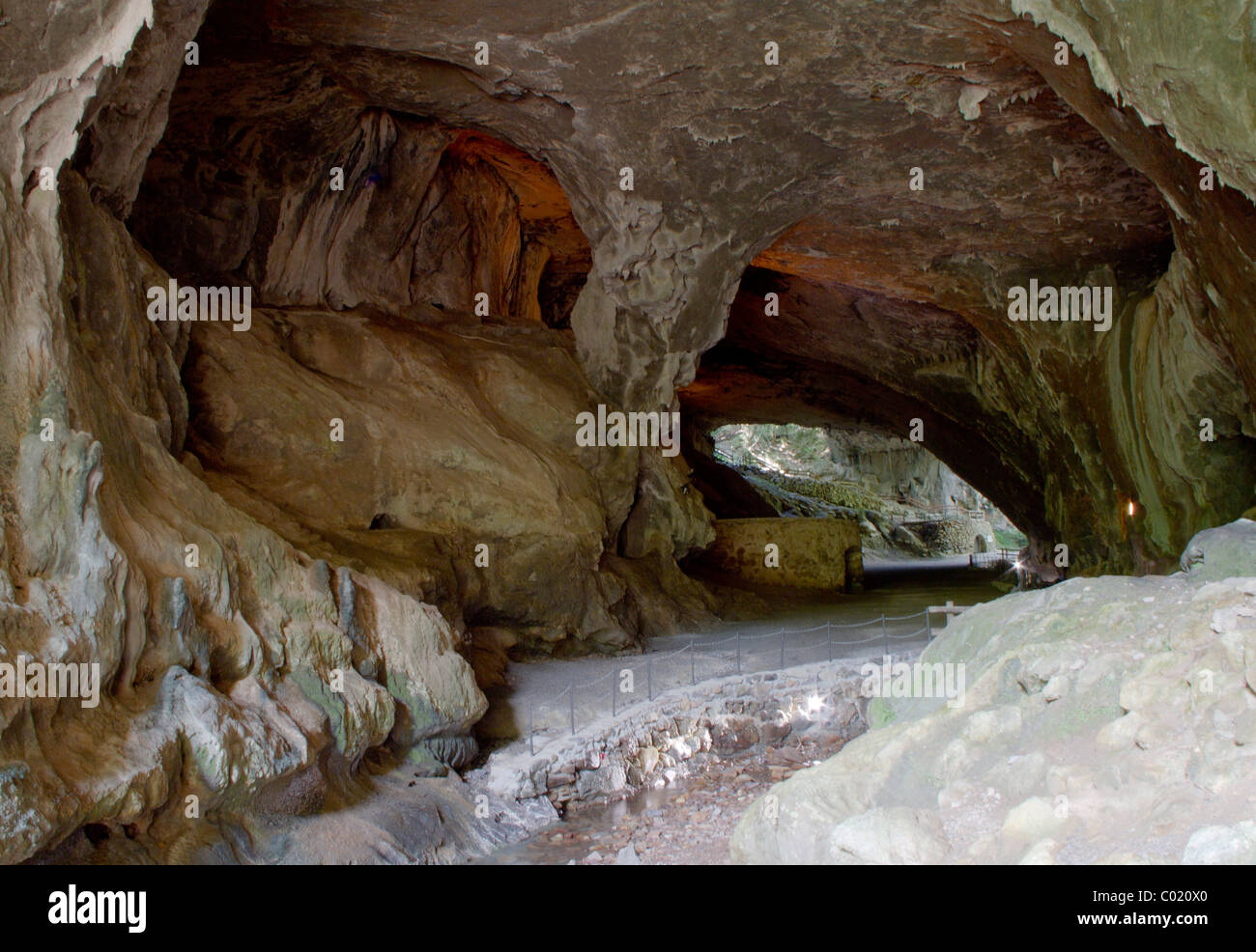 Zugarramurdi Höhlen Stockfoto