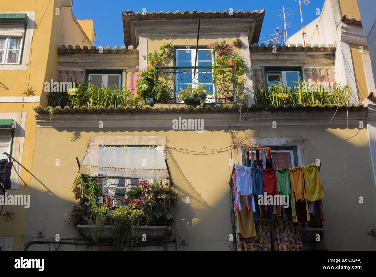 Bunte Haus, Bairro Alto, Lissabon, Portugal Stockfoto