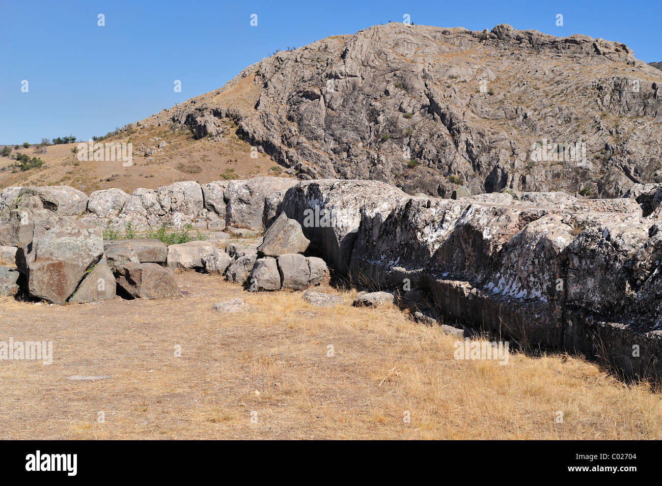 Im Inneren des Tempels, Büyük Tempel Boğazköy, Türkei 101003 38741 Stockfoto