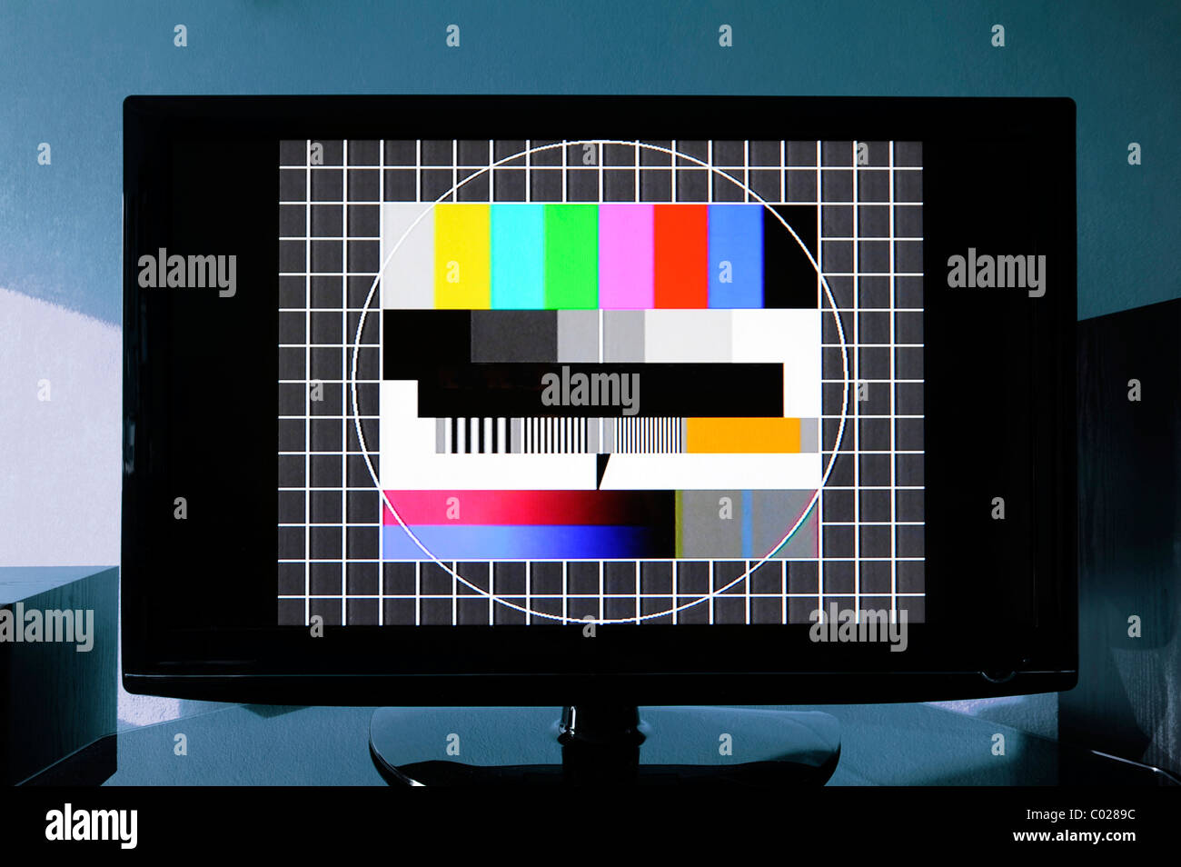 TV-Testbild Stockfoto