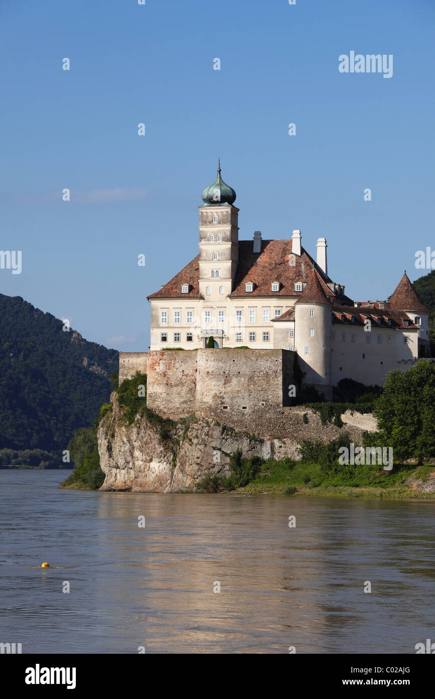 Schloss Schoenbuehel Palast auf der Donau, Wachau, Mostviertel, senken, Austria, Österreich, Europa Stockfoto