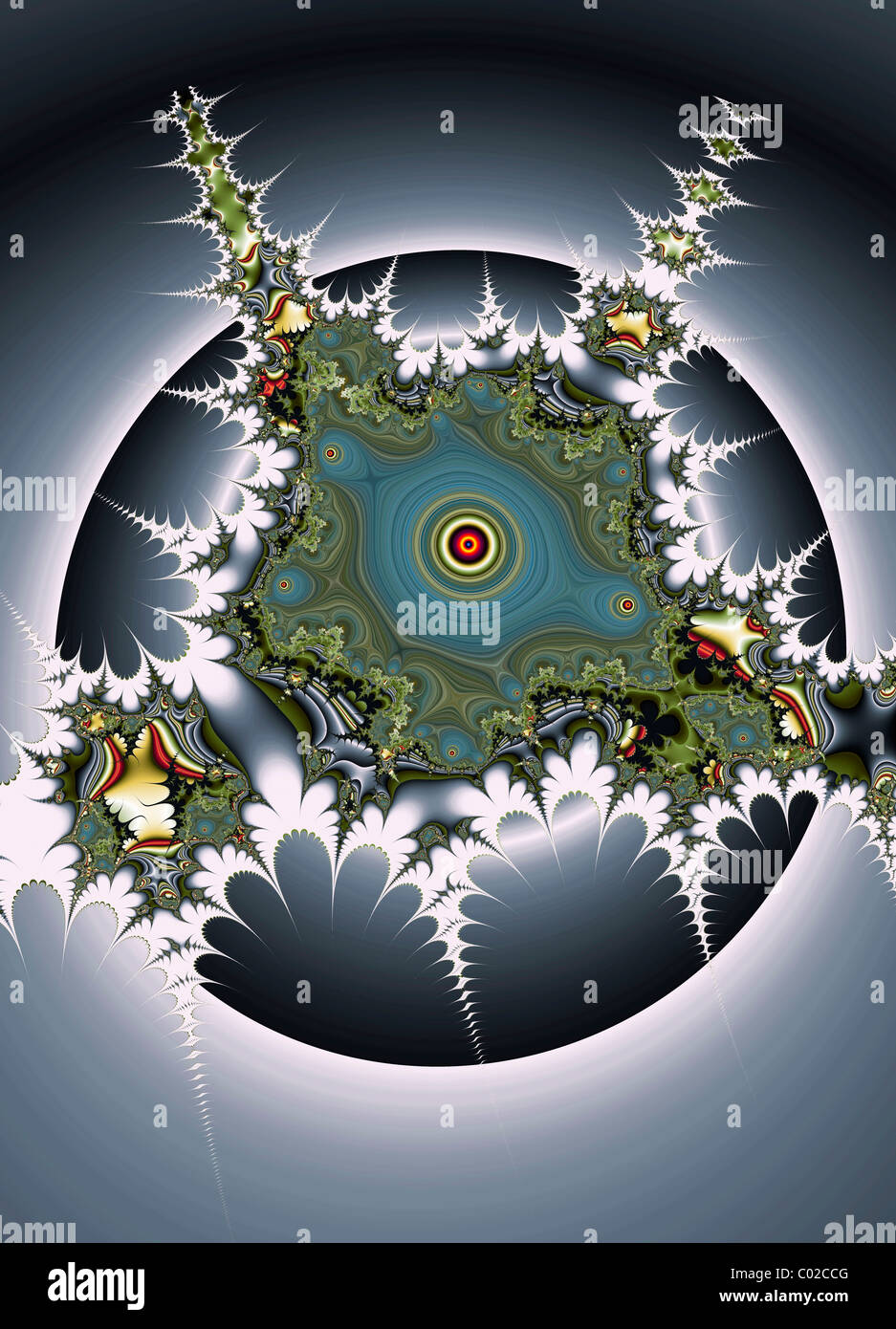 Fraktale Grafiken, abstrakte Stockfoto