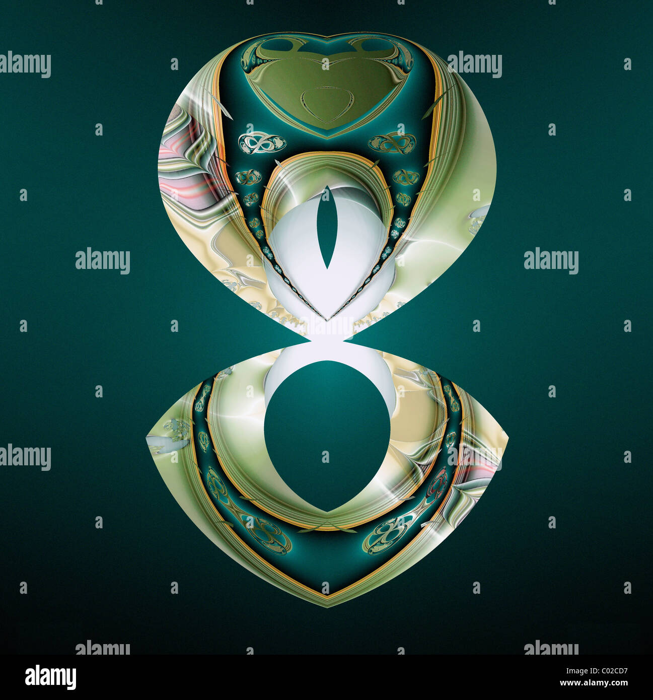 Fraktale Grafiken, abstrakte Stockfoto