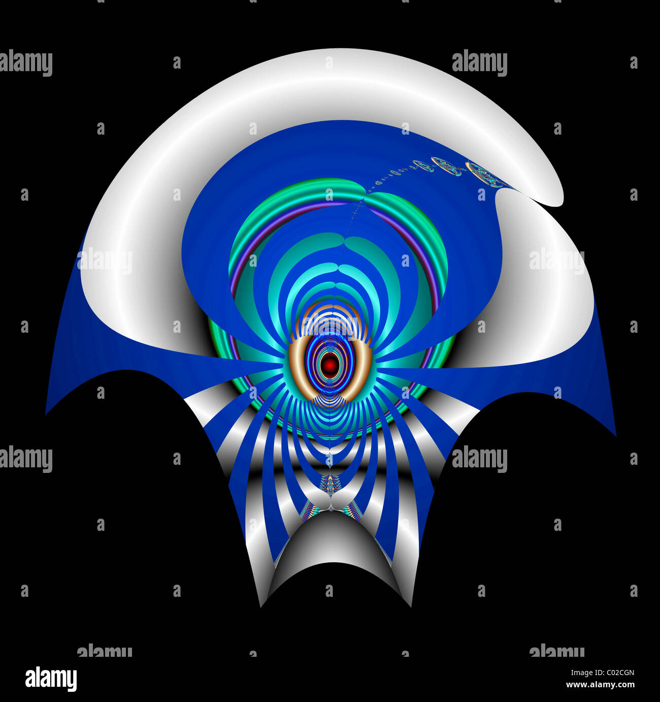 Fraktale Grafiken, abstrakte Stockfoto