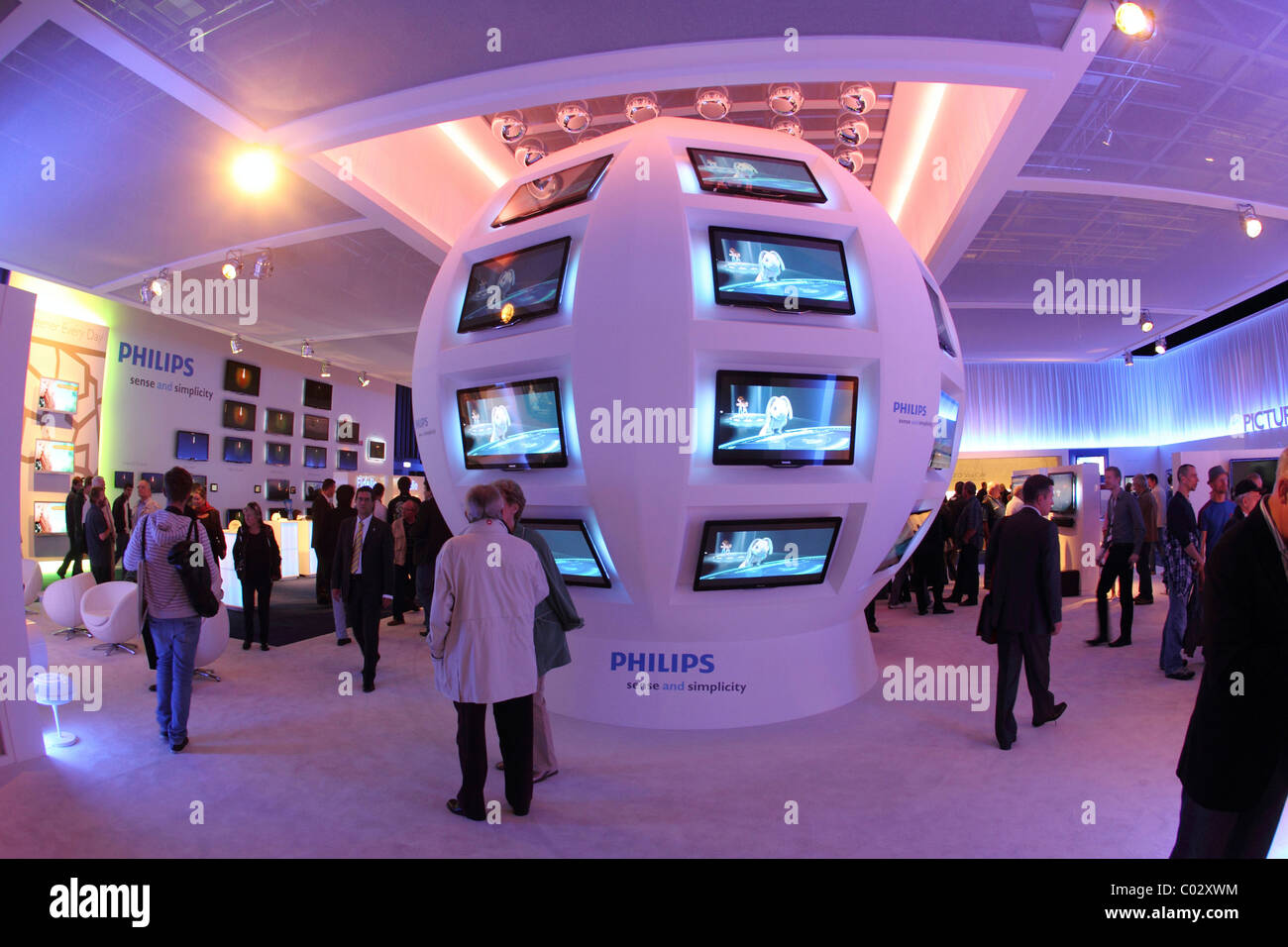 Philips Messestand, IFA Berlin 2010, Berlin, Deutschland, Europa Stockfoto