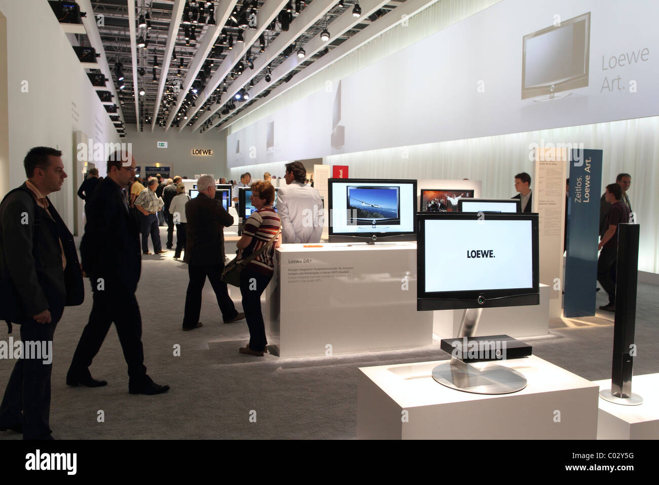 Loewe-stand, IFA Berlin 2010, Berlin, Deutschland, Europa Stockfoto