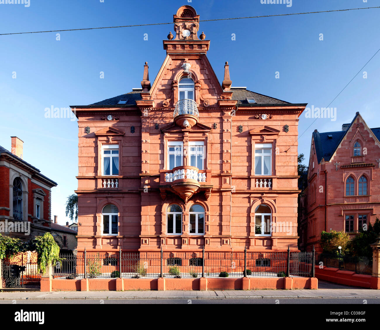 Gruenderzeit Villa, Gebäude aus der Zeit der Gründung Epoche, Landau in der Pfalz, Südliche Weinstraße, Rheinland-Pfalz Stockfoto