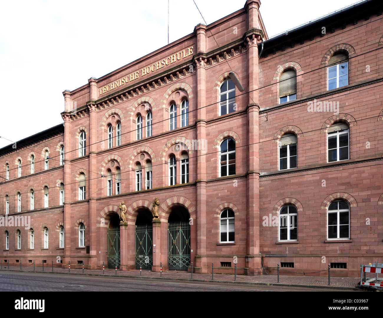 Hauptgebäude des Karlsruher Instituts für Technologie, KIT, Karlsruhe, Baden-Württemberg, Deutschland, Europa Stockfoto