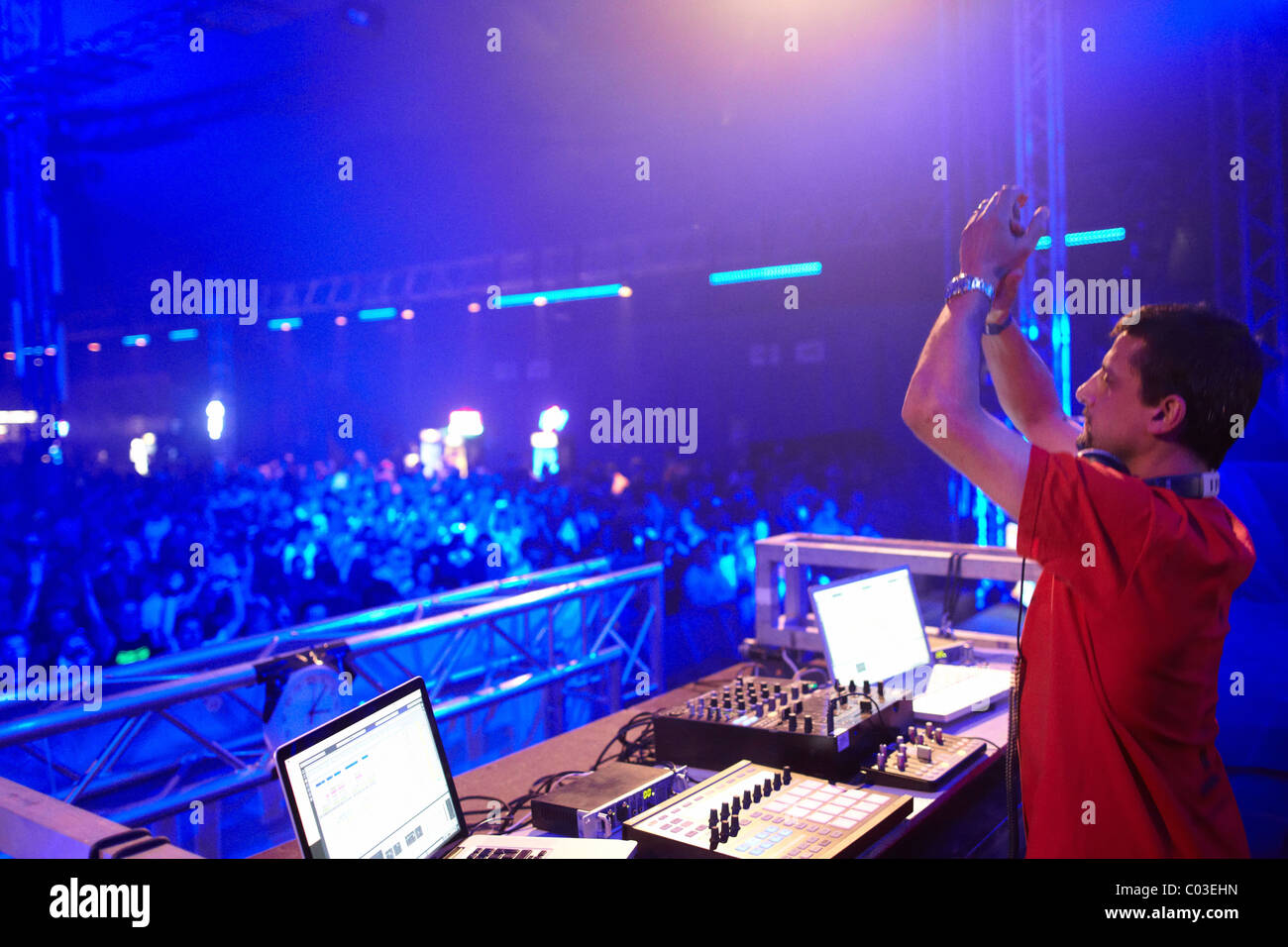 Dave Clarke, Nature One 2010 Festival für elektronische Musik, Kastellaun, Rheinland-Pfalz, Deutschland, Europa Stockfoto